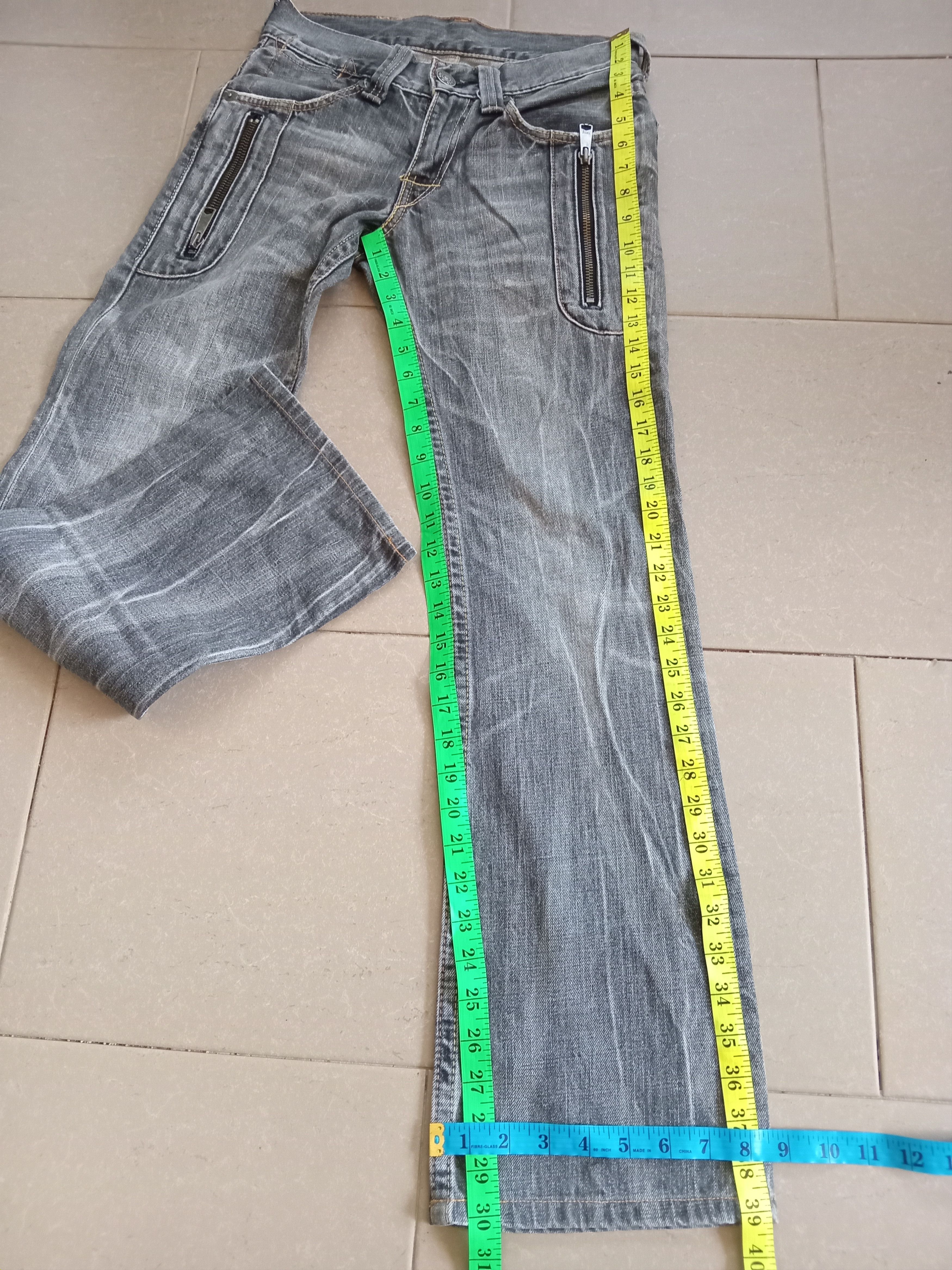 Hysteric Glamour Rare💥LEVI'S 507 Flare Black Stoned Washed Multipocket Jeans Size US 28 / EU 44 - 3 Thumbnail