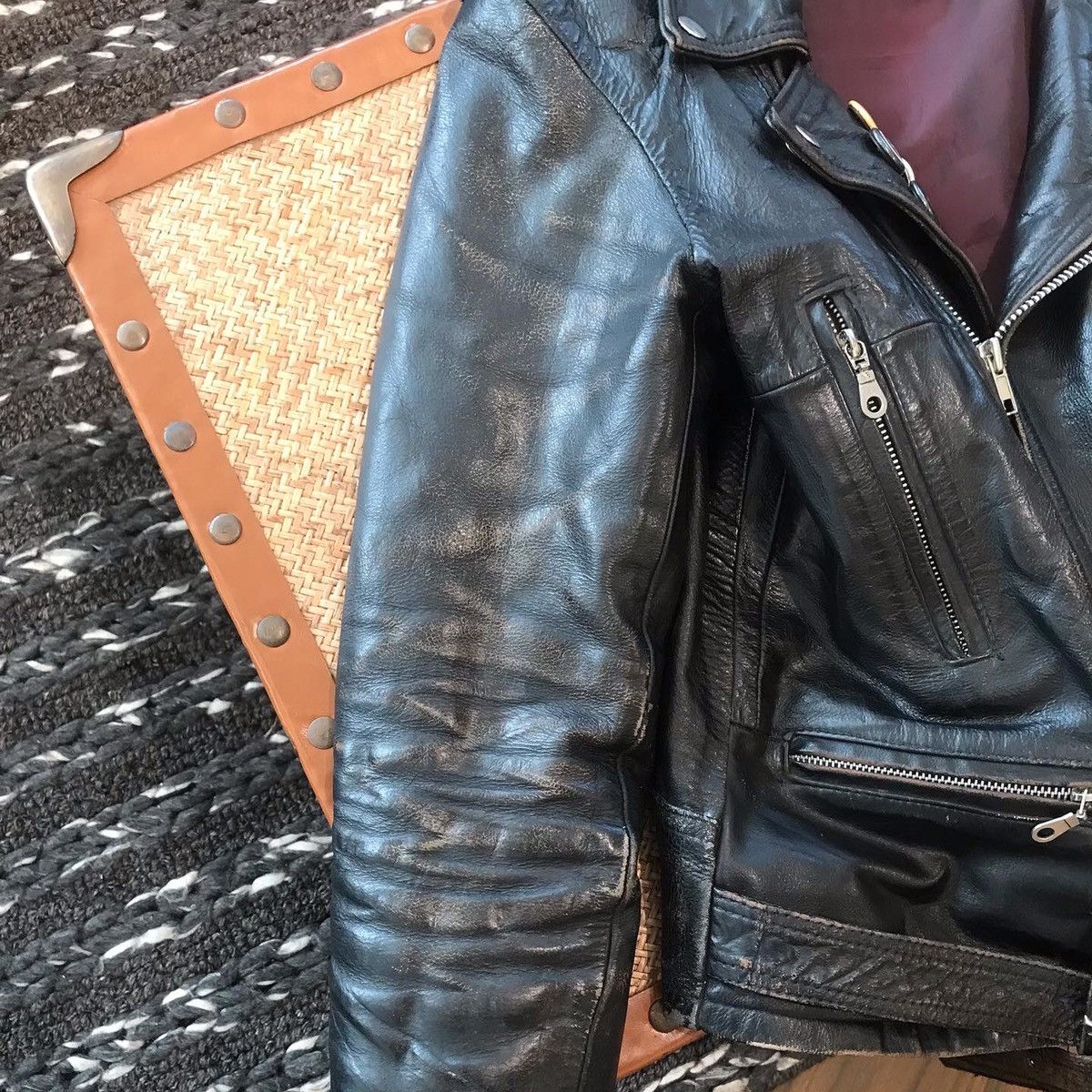 Vintage Vintage Leather Metal/Punk Jacket Size US L / EU 52-54 / 3 - 8 Thumbnail