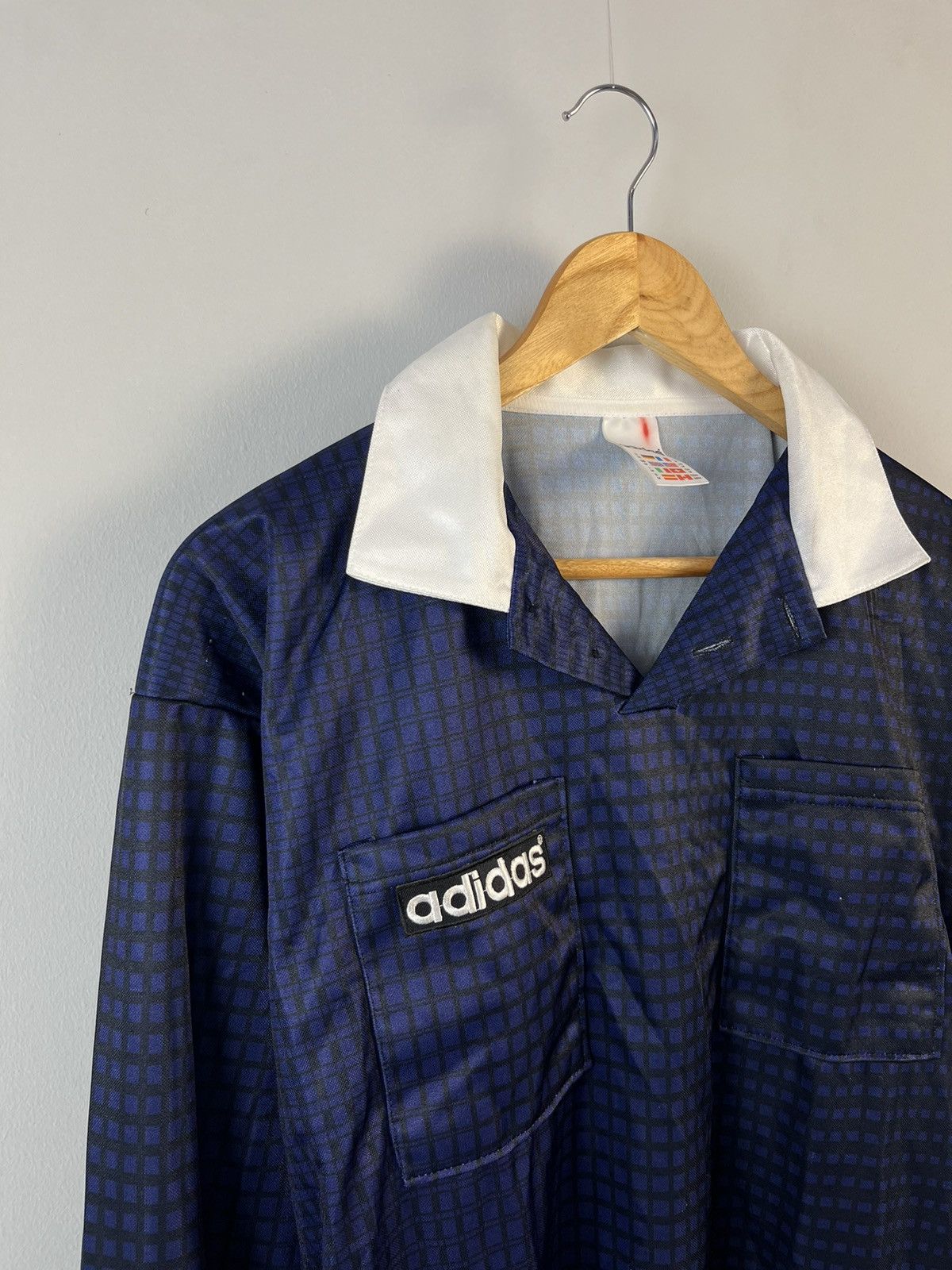 Adidas × Vintage Adidas Vintage Retro Y2K Streetwear 90's Plaid Jersey Size US M / EU 48-50 / 2 - 2 Thumbnail