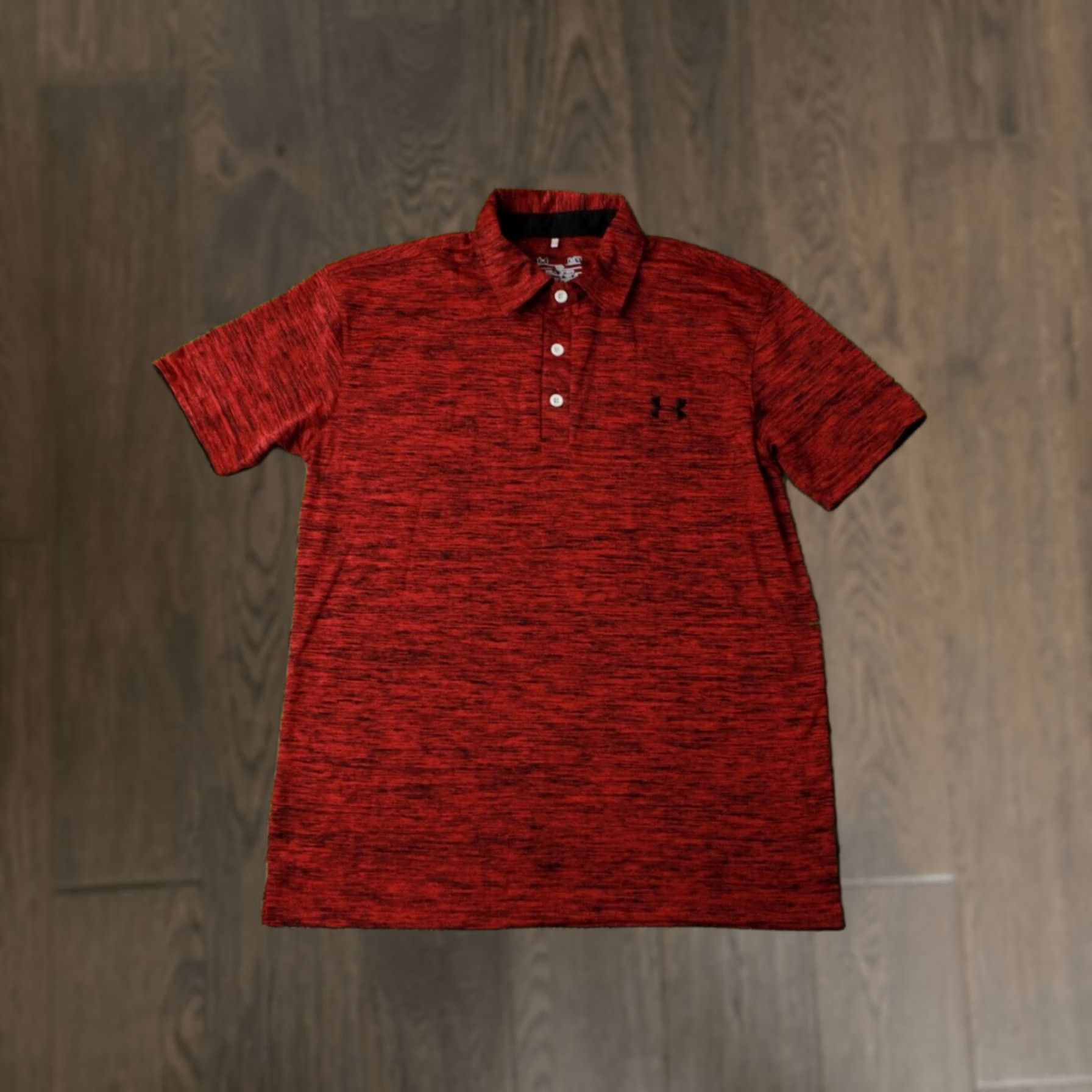 Under Armour Under Armour HeatGear Polo Shirt Men Training Jersey M Medium Red and Black Polo Short Sleeve Men Regular Size M Size US M / EU 48-50 / 2 - 1 Thumbnail