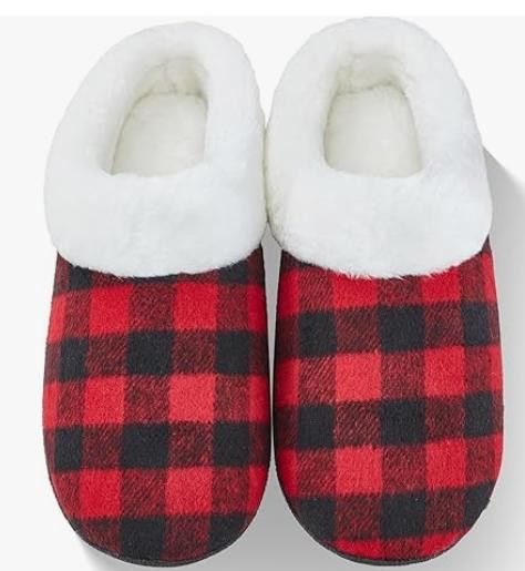 NBDN Nobrandedon Cotton Slippers Plush Lining&Collar, NonSlip SIZE 5 to 5 1/2 Size US 5 / IT 35 - 3 Thumbnail