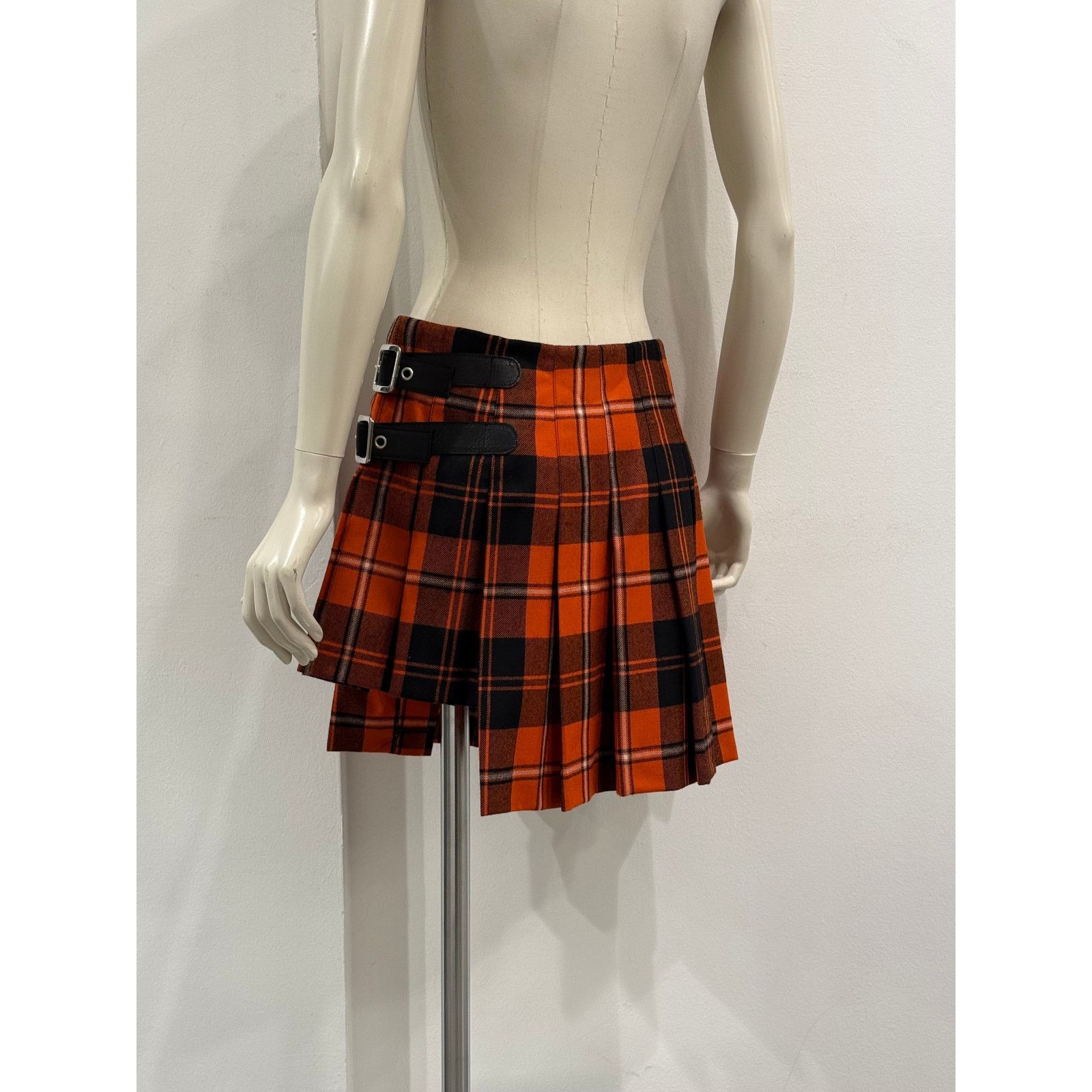 Dolce & Gabbana A/W2003 Dolce & Gabbana bondage tartan skirt Size 28" / US 6 / IT 42 - 6 Thumbnail