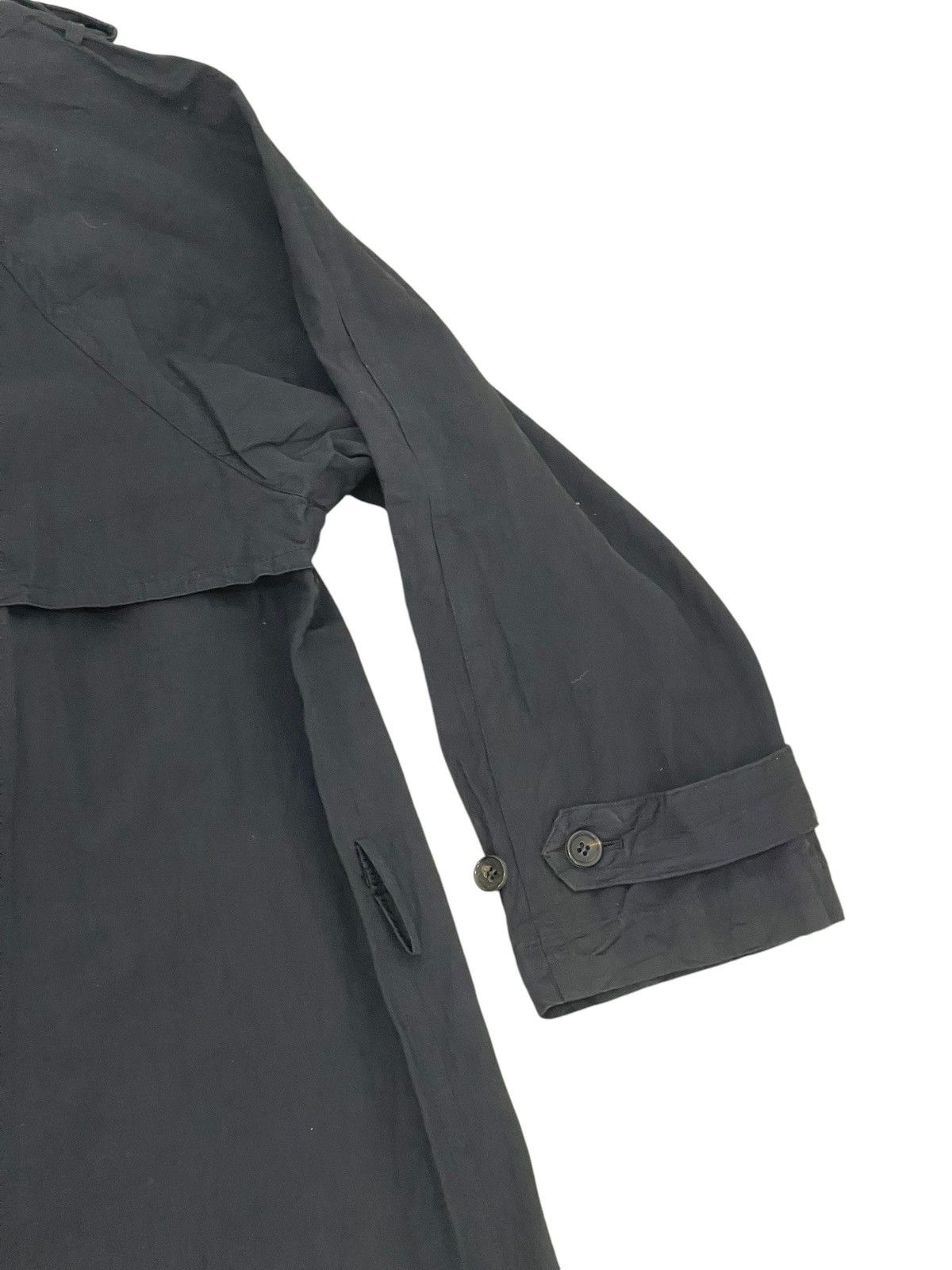 Comme des Garcons Archive 90s CDGH Trench Coat Black Cotton Wool lining 6🟩1 Size US M / EU 48-50 / 2 - 20 Thumbnail