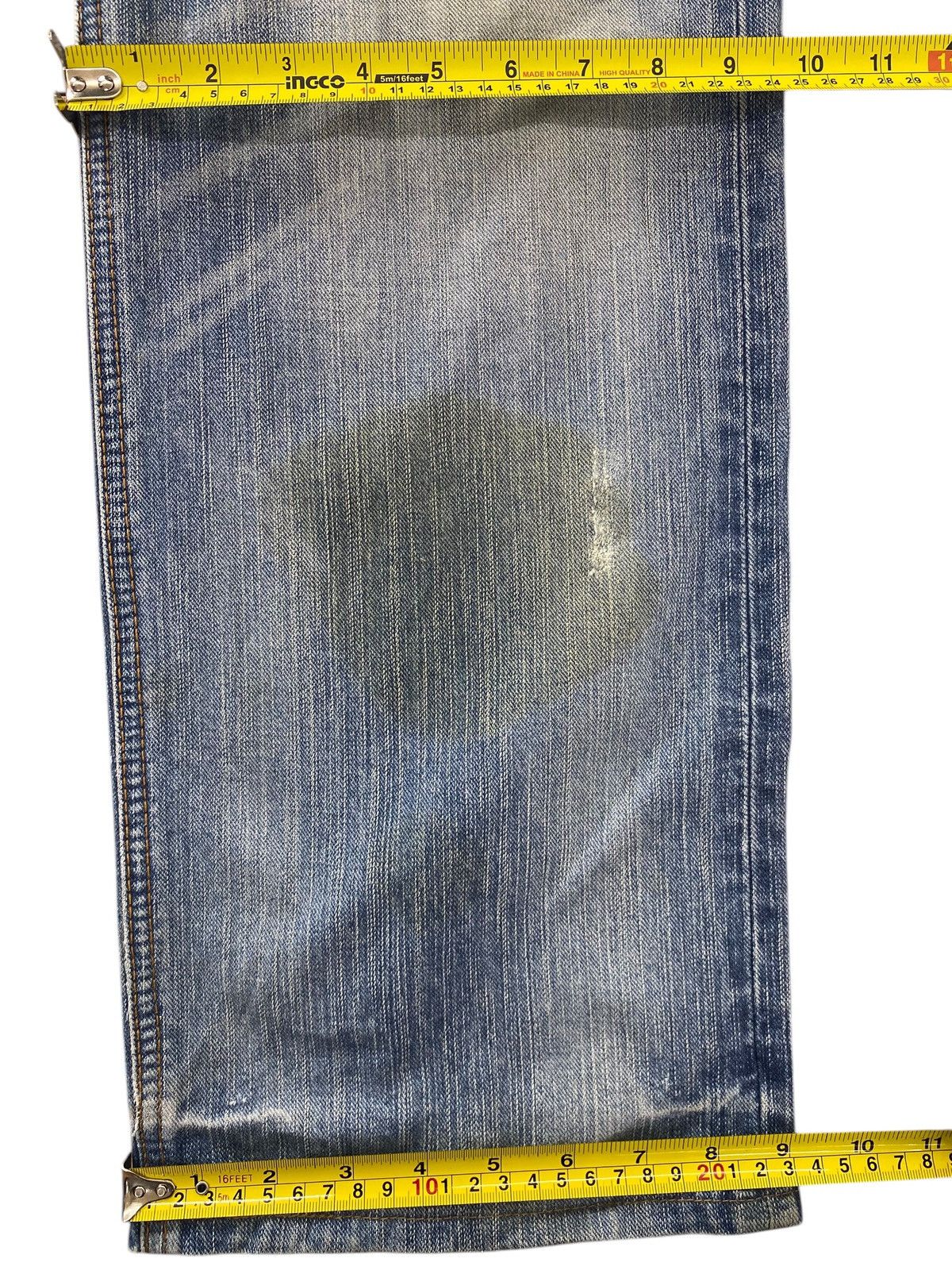Edwin Edwin Distressed Whiskered Style Straight Leg Jeans Size US 34 / EU 50 - 9 Thumbnail