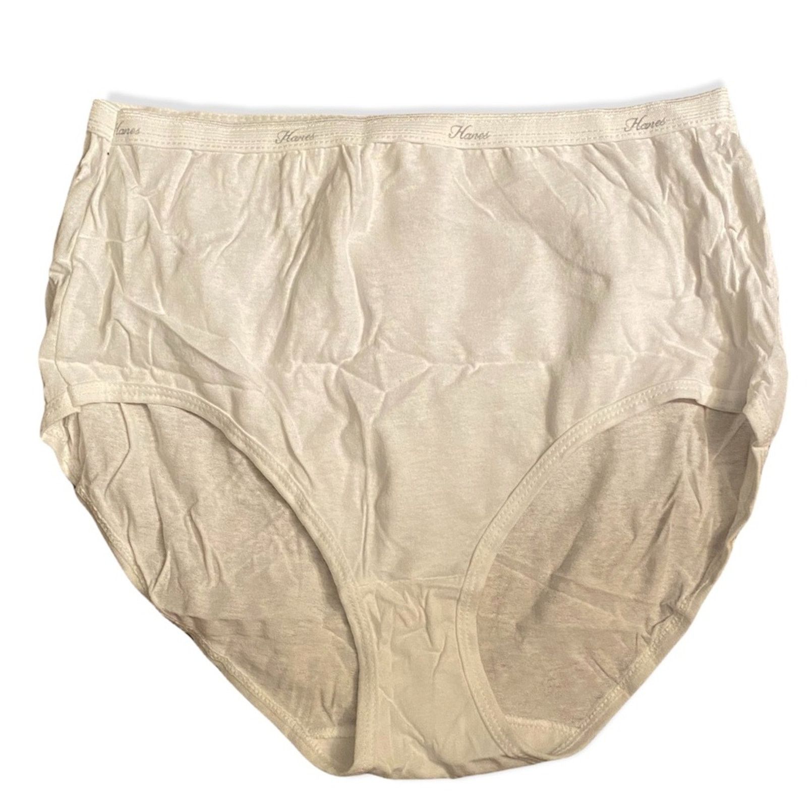Hanes White 8 Pairs Cotton Underwear Size Large New, Women's
