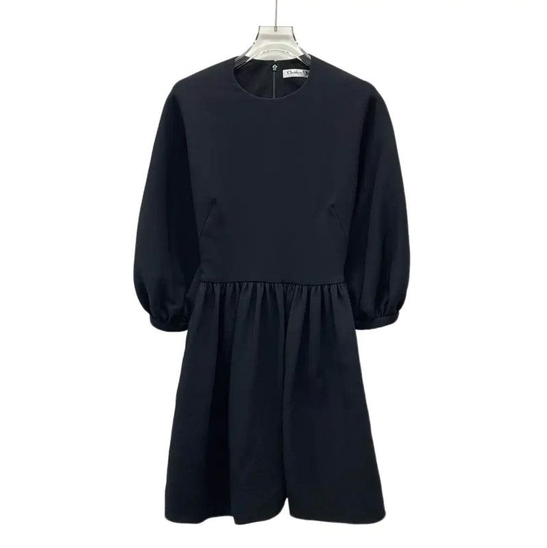 Dior Dior Black Wool Dress for Women 0089 Size XXS / US 00 / IT 34 - 1 Thumbnail