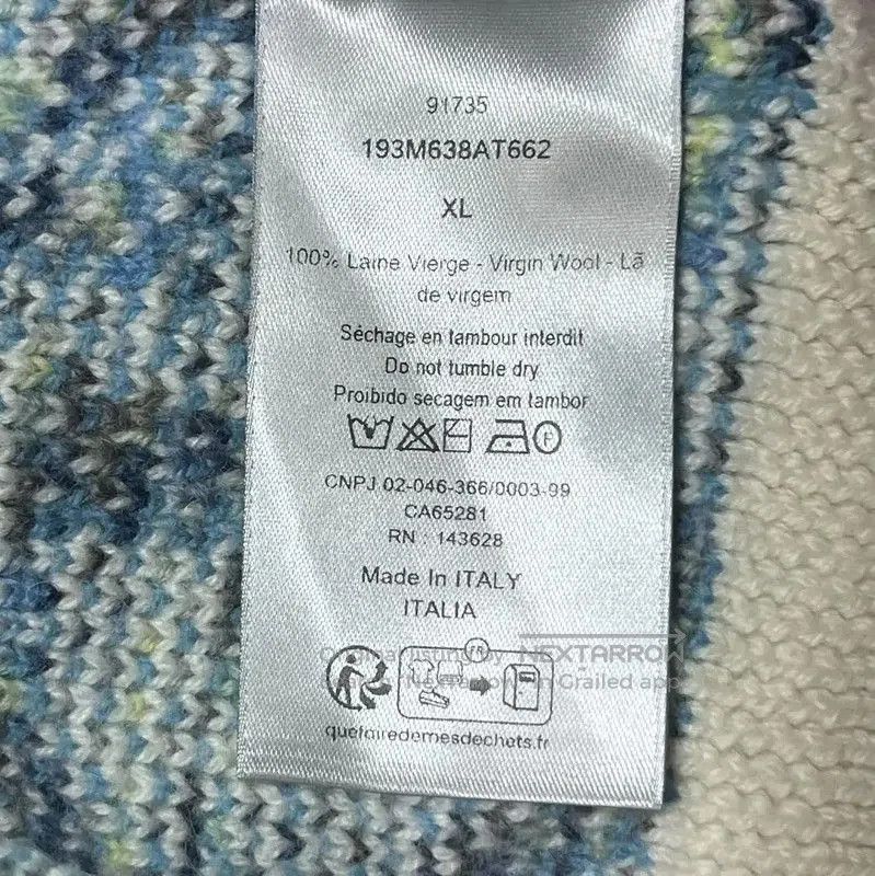 Dior Dior Men's White Wool Sweater . Size US XL / EU 56 / 4 - 4 Thumbnail