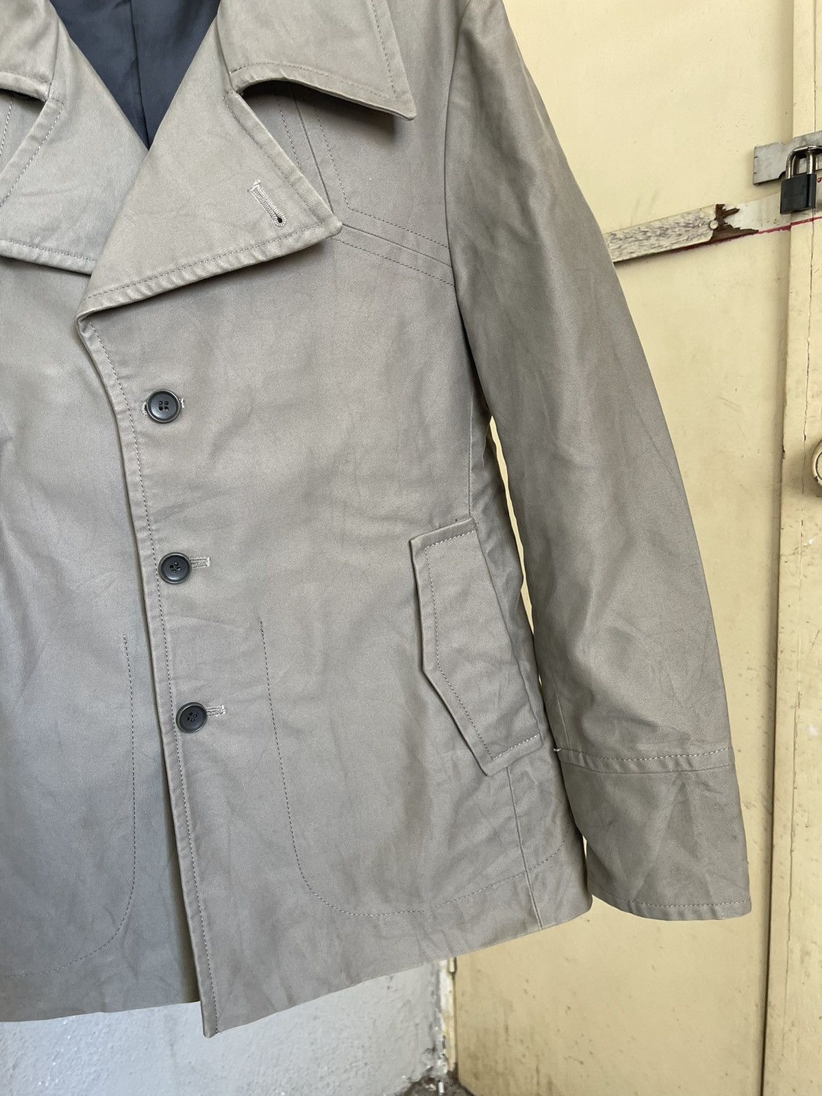 Yohji Yamamoto AAR Yohji Yamamoto Single Breasted Short Trench Coat Size US M / EU 48-50 / 2 - 4 Thumbnail