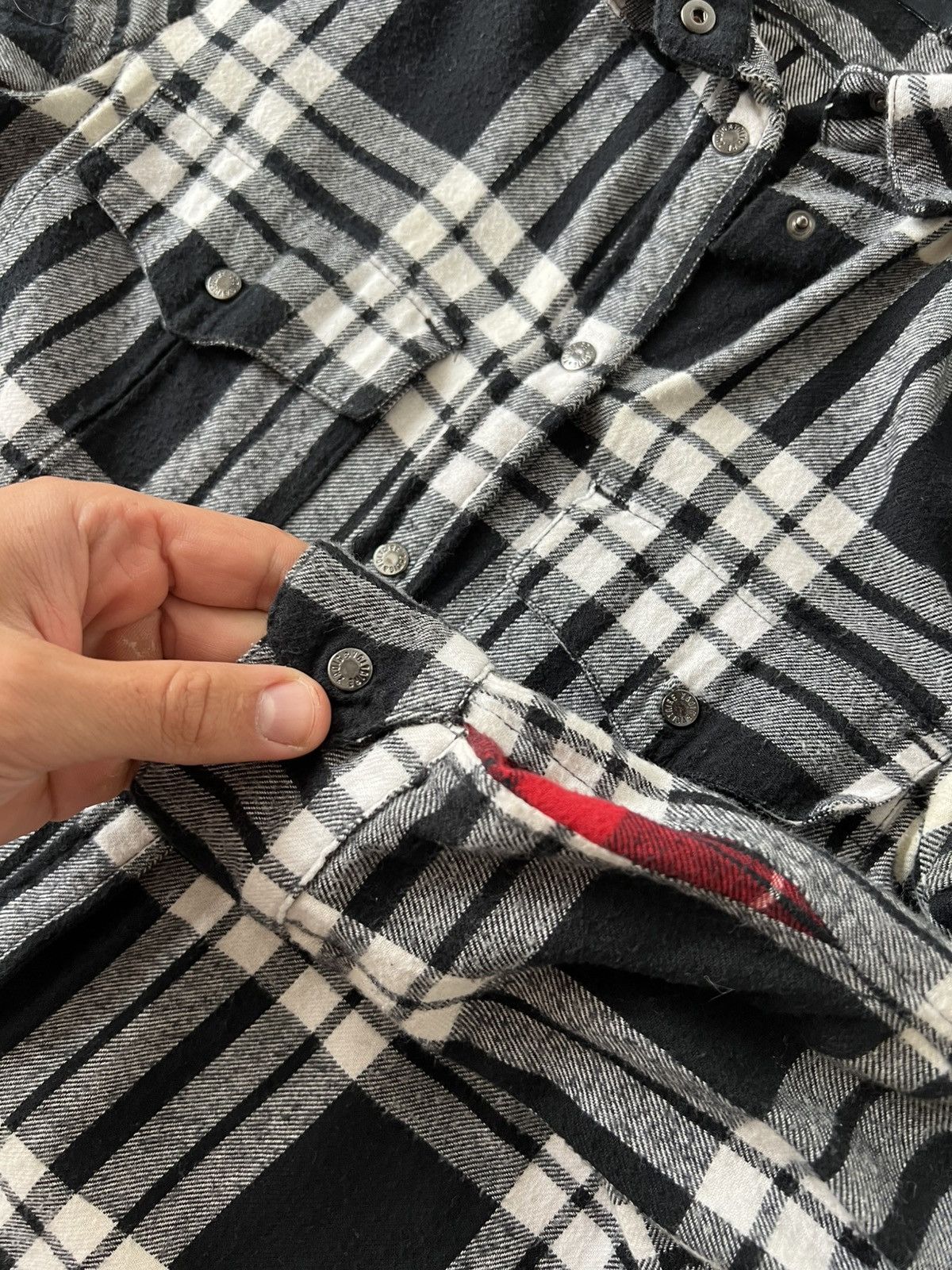 Zadig & Voltaire Zadig & Voltaire Tessy Patch Big Logo ‘Scull’ Flanel Shirt Size US XS / EU 42 / 0 - 16 Thumbnail