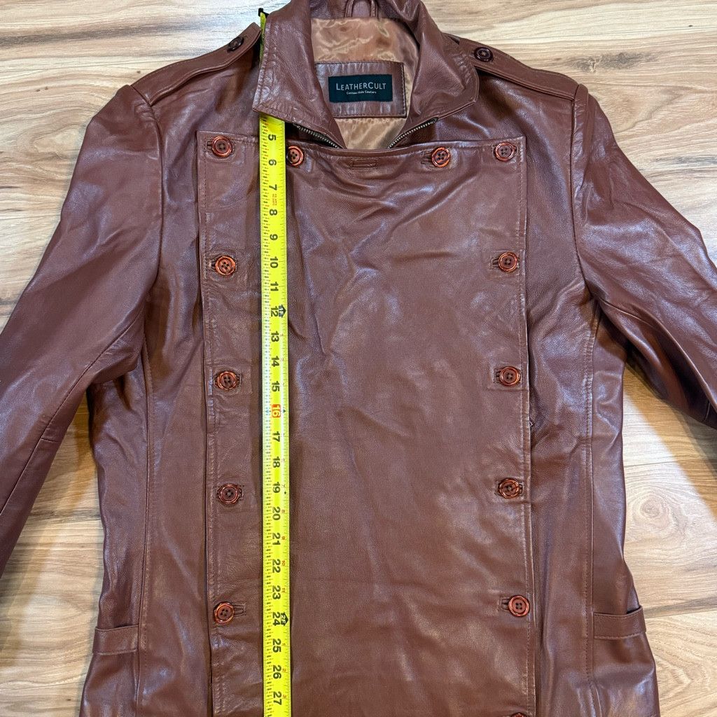 Branded Leather Women’s Leathercult Custom Brown Leather Jacket Size S Size XL / US 12-14 / IT 48-50 - 8 Thumbnail