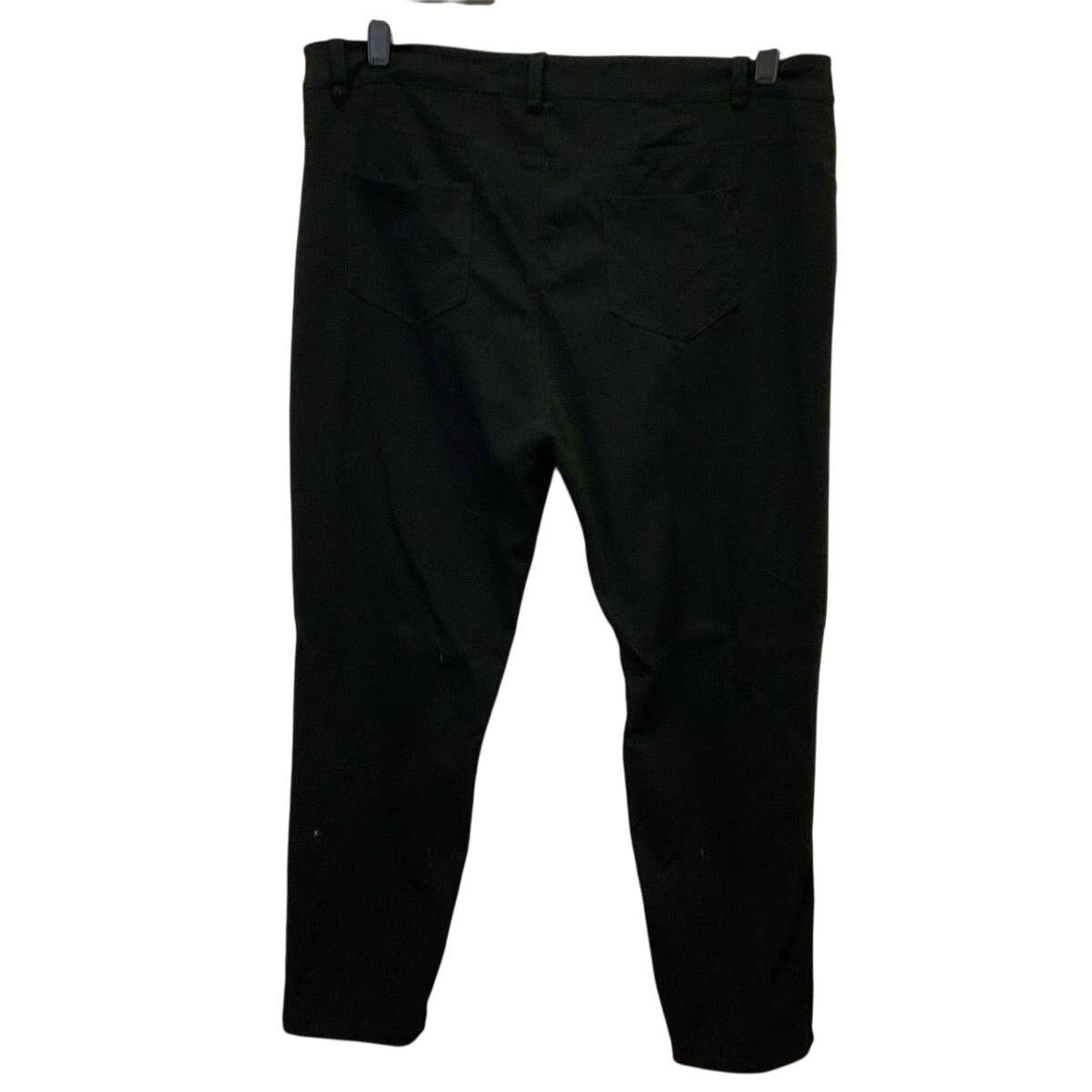 Shein Shein 2XL Cropped Polyester Blend Basic Black Casual Pants Size 35" - 2 Thumbnail