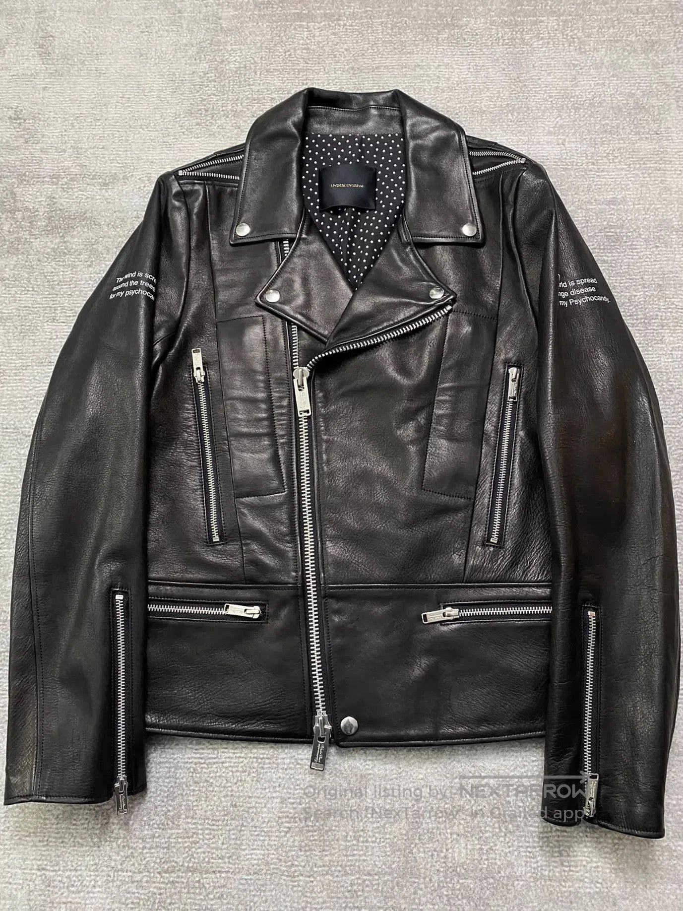 13AW UNDERCOVER ANATOMICOUTURE期　ライダース アンダーカバー UNDERCOVER 13AW ボーン パッチ ライダース レザー