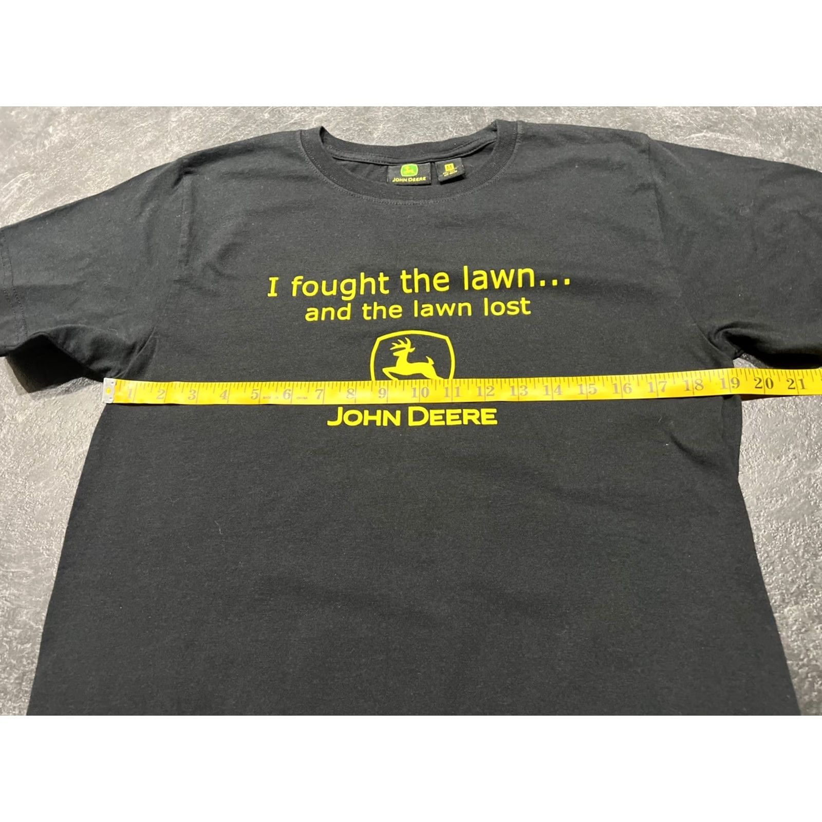 John Deere John Deere Graphic T-Shirt Men M Black I Fought The Lawn Shirt Short Sleeve Crew Neck Cotton Graphic Print John Deere Mens M Black - Vintage: No Size US M / EU 48-50 / 2 - 6 Thumbnail