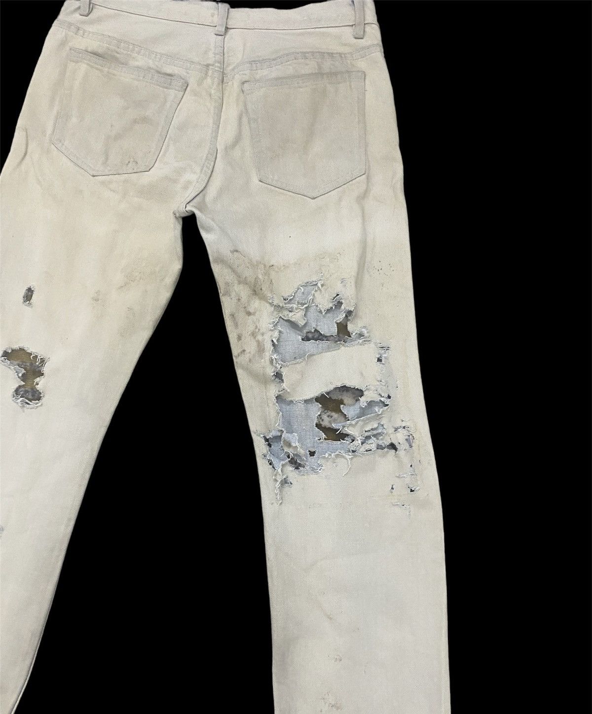 A.P.C. APC x INSECT DESTROYER DESIGN STRAIGHT CUT TYPE RIPPED STYLE Size US 31 - 7 Thumbnail