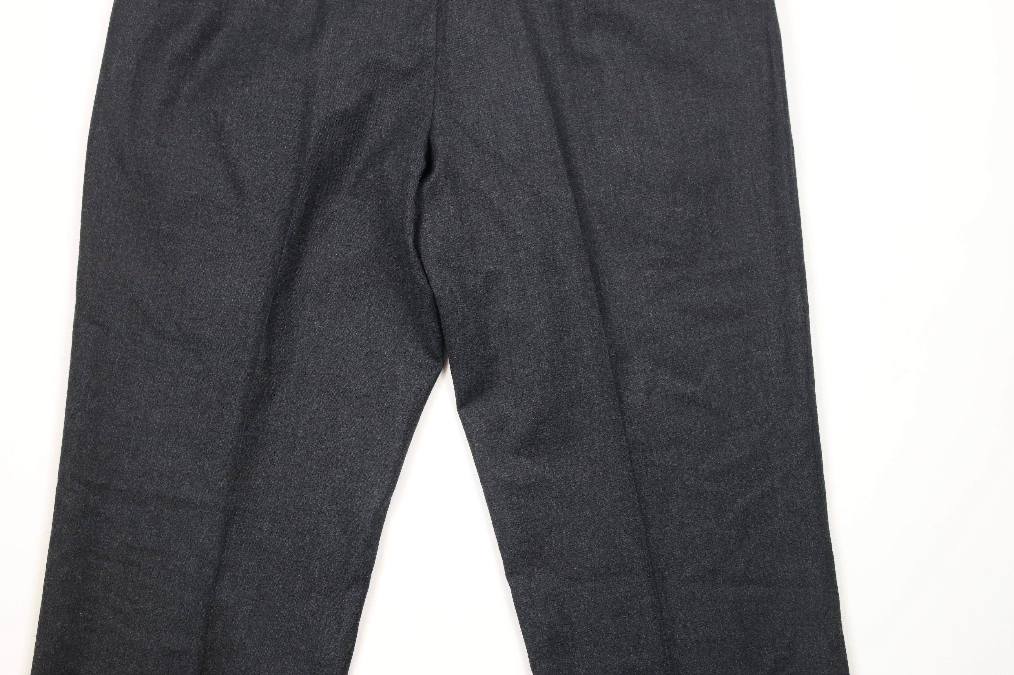 Lands' End × Vintage Vintage 90s Lands End Wide Leg Chino Pants Charcoal Gray USA Size US 38 / EU 54 - 10 Thumbnail