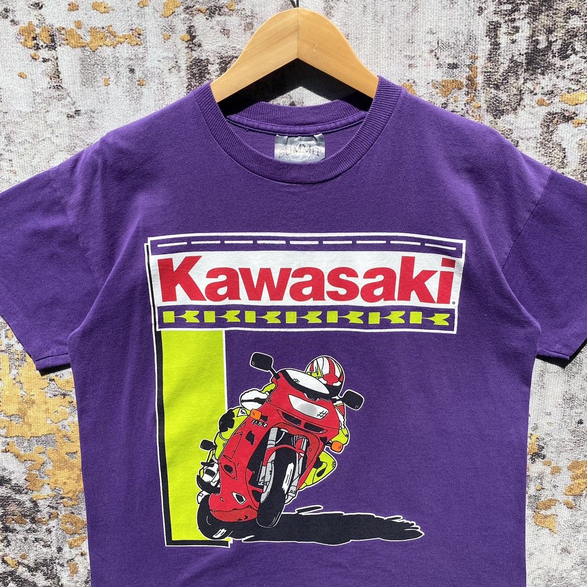 Vintage Kawasaki Ninja ZX-9R Motorcycle Tee Sport Bike Japan