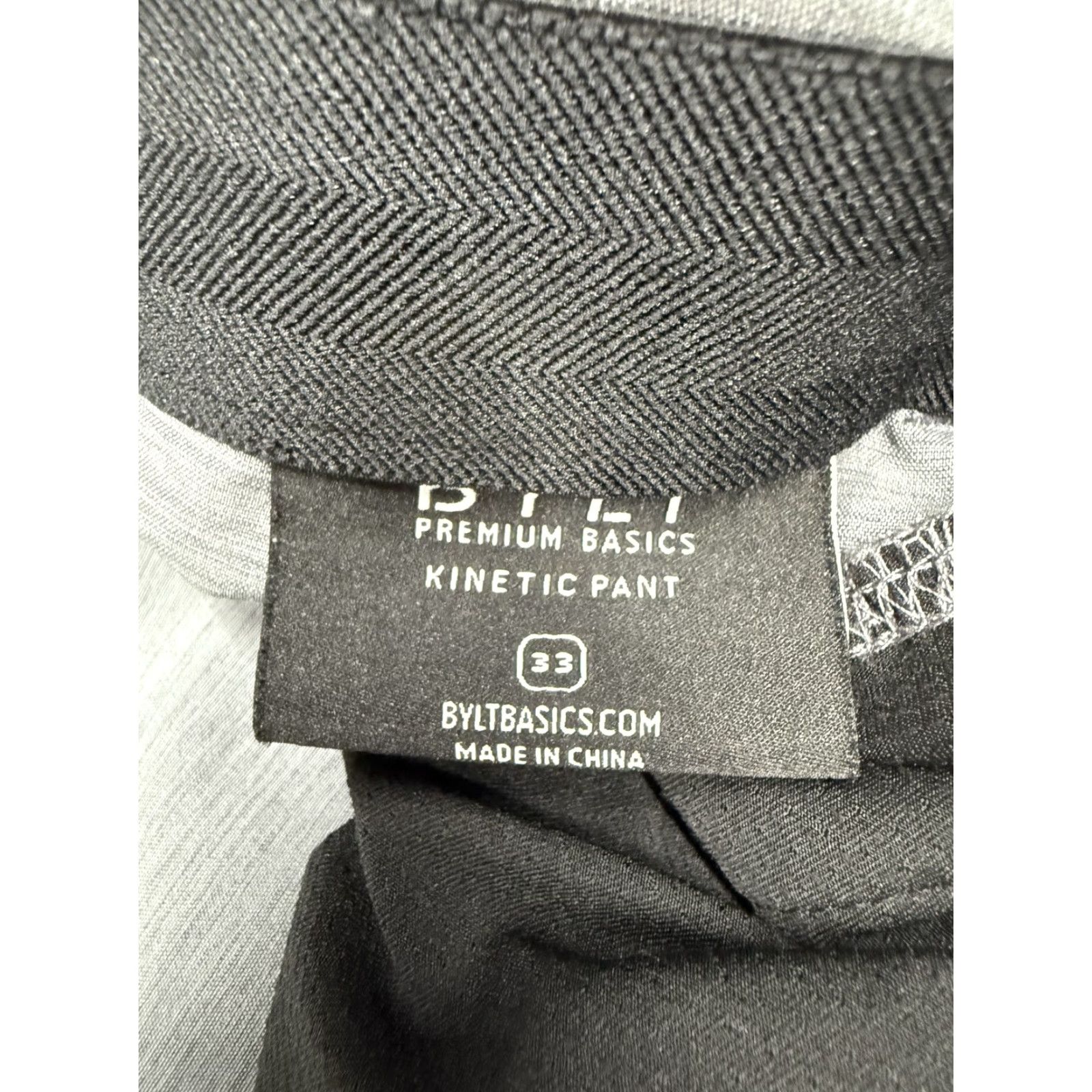 BYLT Kinetic Pant Mens 33 Gray Performance Stretch Athletic Casual Pants Comfort