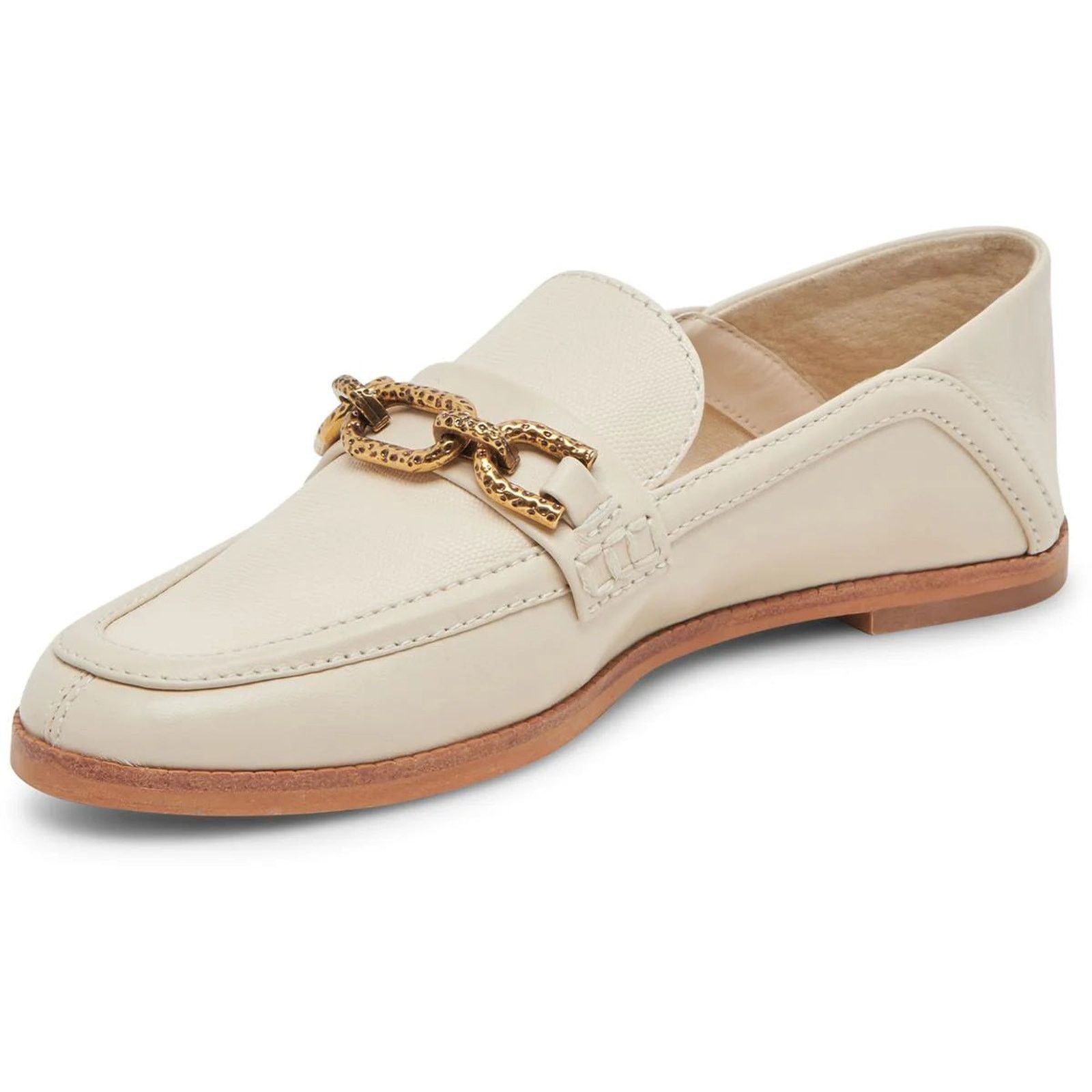 Dolce Vita Dolce Vita Reign Ivory Leather Women's Loafers 7 Size US 7 / IT 37 - 1 Thumbnail