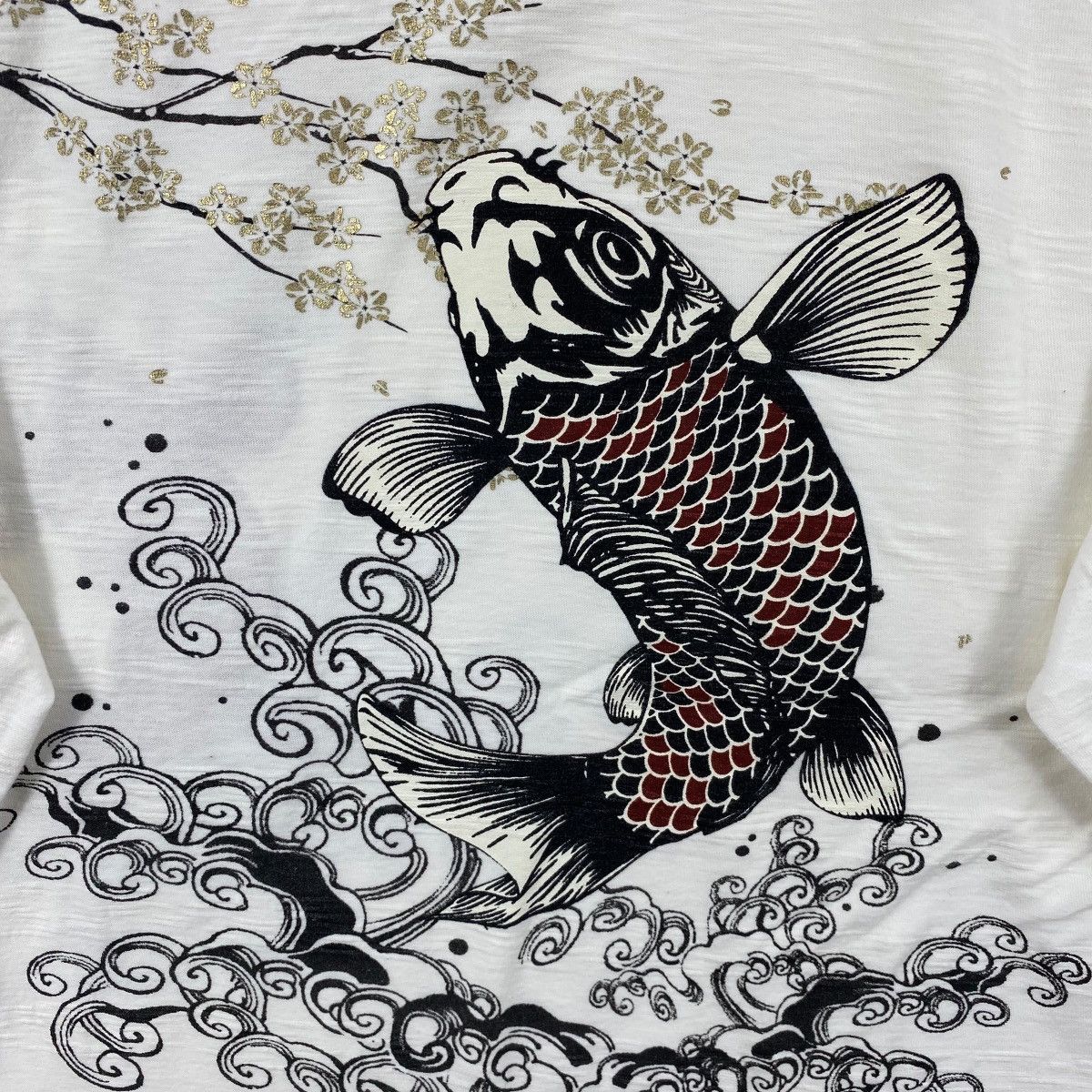 Japanese Brand × Vintage Japanese Traditional CURE ALL Sukajan Embroidery Fish Size US L / EU 52-54 / 3 - 5 Thumbnail