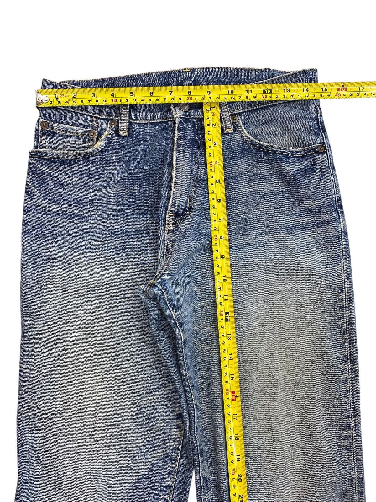 Uniqlo Uniqlo Blue Wash Ripped Style Loose Jeans Size US 29 - 5 Thumbnail