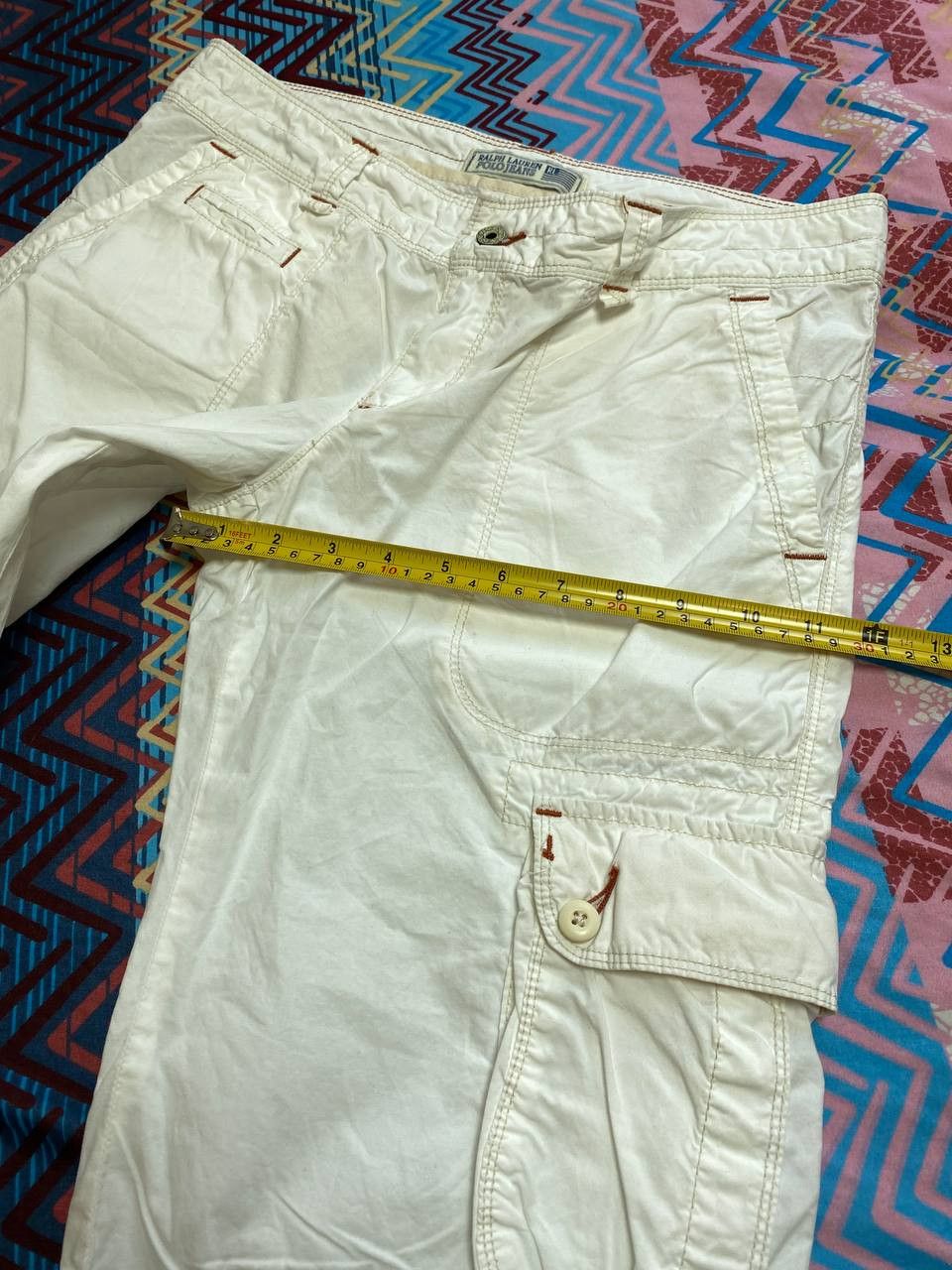 Ralph Lauren denim shorts Ralph Lauren white streetwear Vintage Y2K Size US 26 / EU 42 - 9 Thumbnail