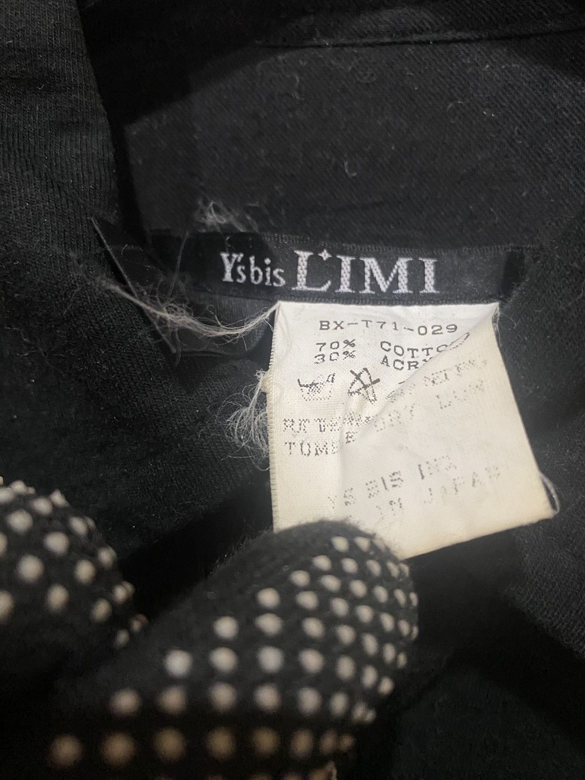Y's Vintage Y’s bis LIMI Black Shirt - Japanese Designer Wear Size US S / EU 44-46 / 1 - 6 Thumbnail