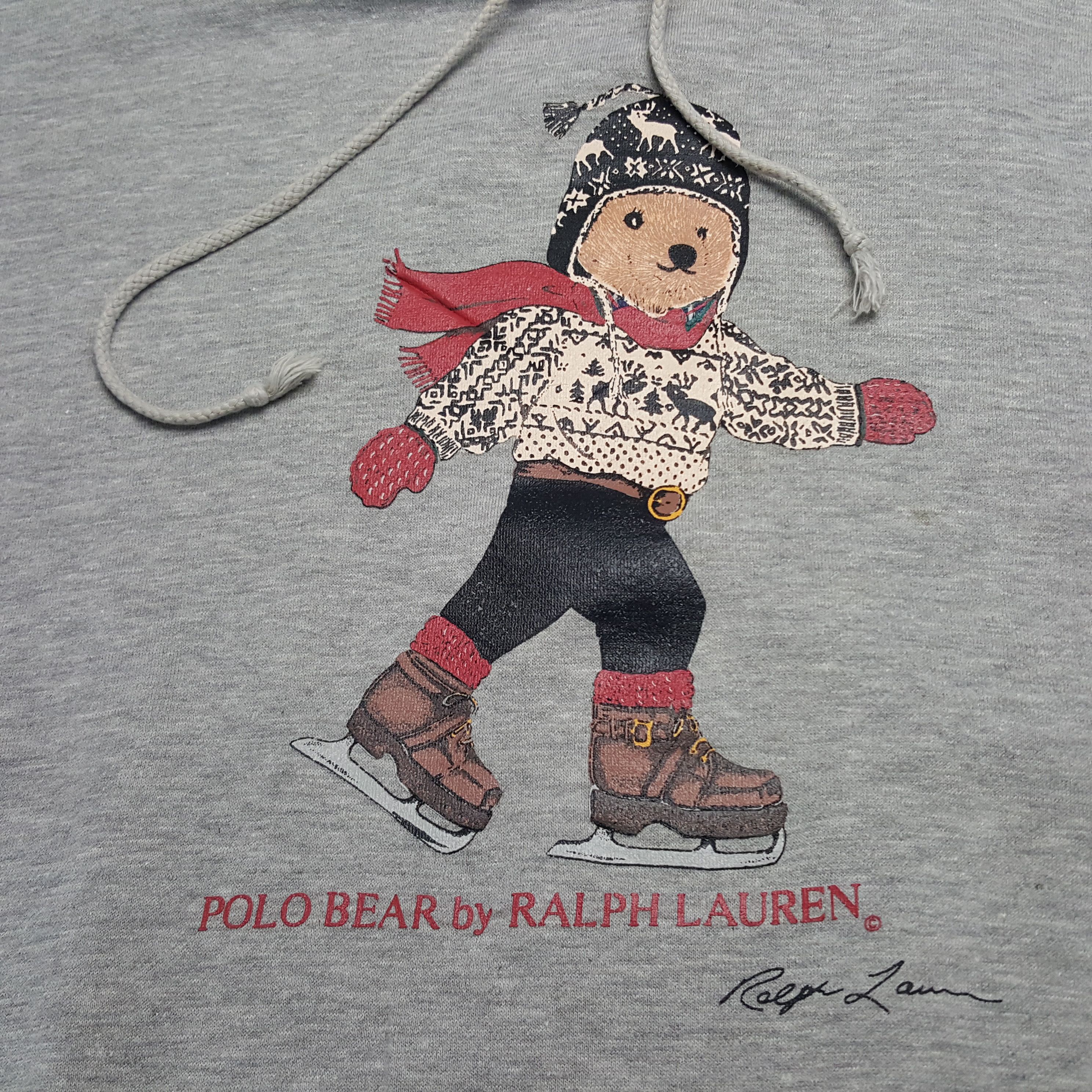 Polo Ralph Lauren × Vintage Vintage Polo Bear By Ralph Lauren Fashion Brand Hoodies Size US XL / EU 56 / 4 - 8 Thumbnail