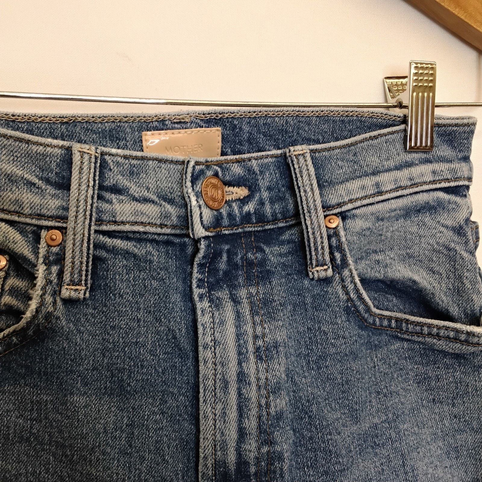 MOTHER Mother Jeans High Waisted Rider Skimp Women's 25" Waist Size 25" / US 0 / IT 36 - 4 Thumbnail