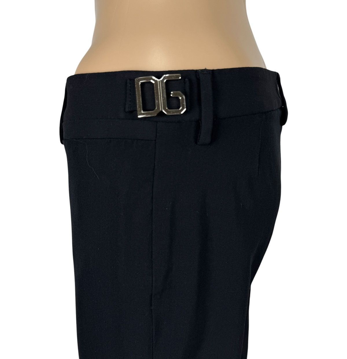 Dolce & Gabbana Dolce & Gabbana Dress Pants Wool-Viscose Metal Logos size 42 Size 28" / US 6 / IT 42 - 4 Thumbnail