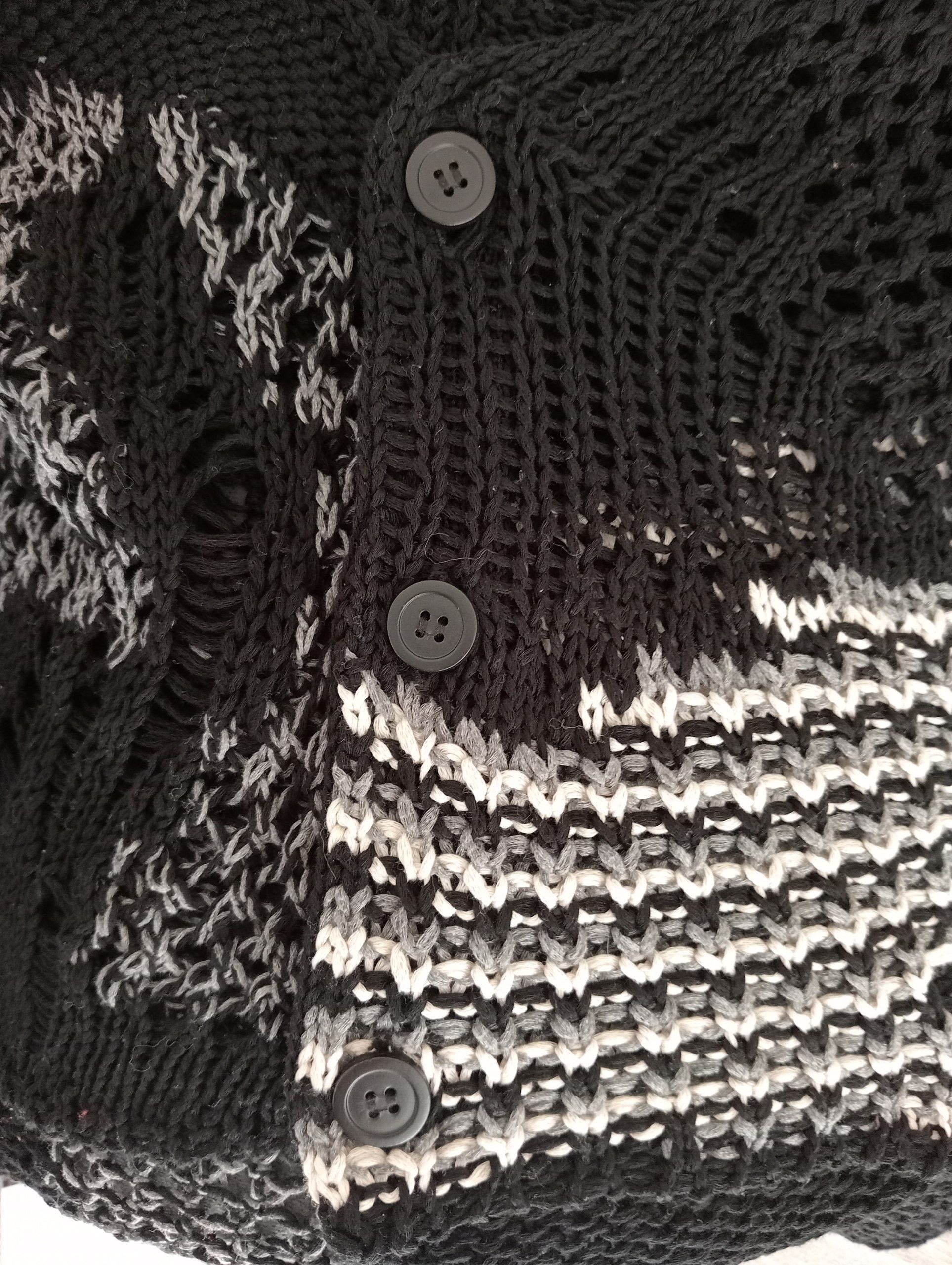Maison MIHARA YASUHIRO MIHARA YASUHIRO Distressed Knit Cardigan Size XS / US 0-2 / IT 36-38 - 4 Thumbnail