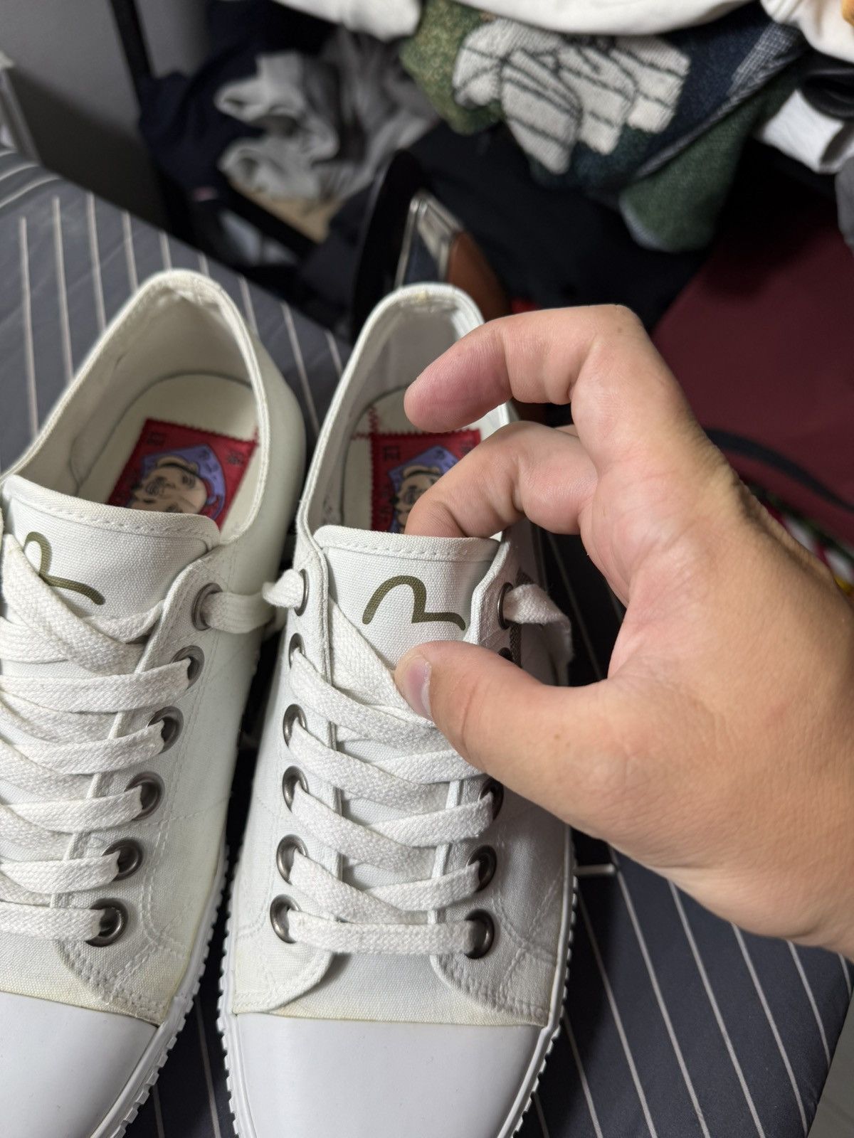 Evisu Evisu Canvas Low Top Sneakers White EU42 Japanese Streetwear Size US 9 / EU 42 - 7 Thumbnail