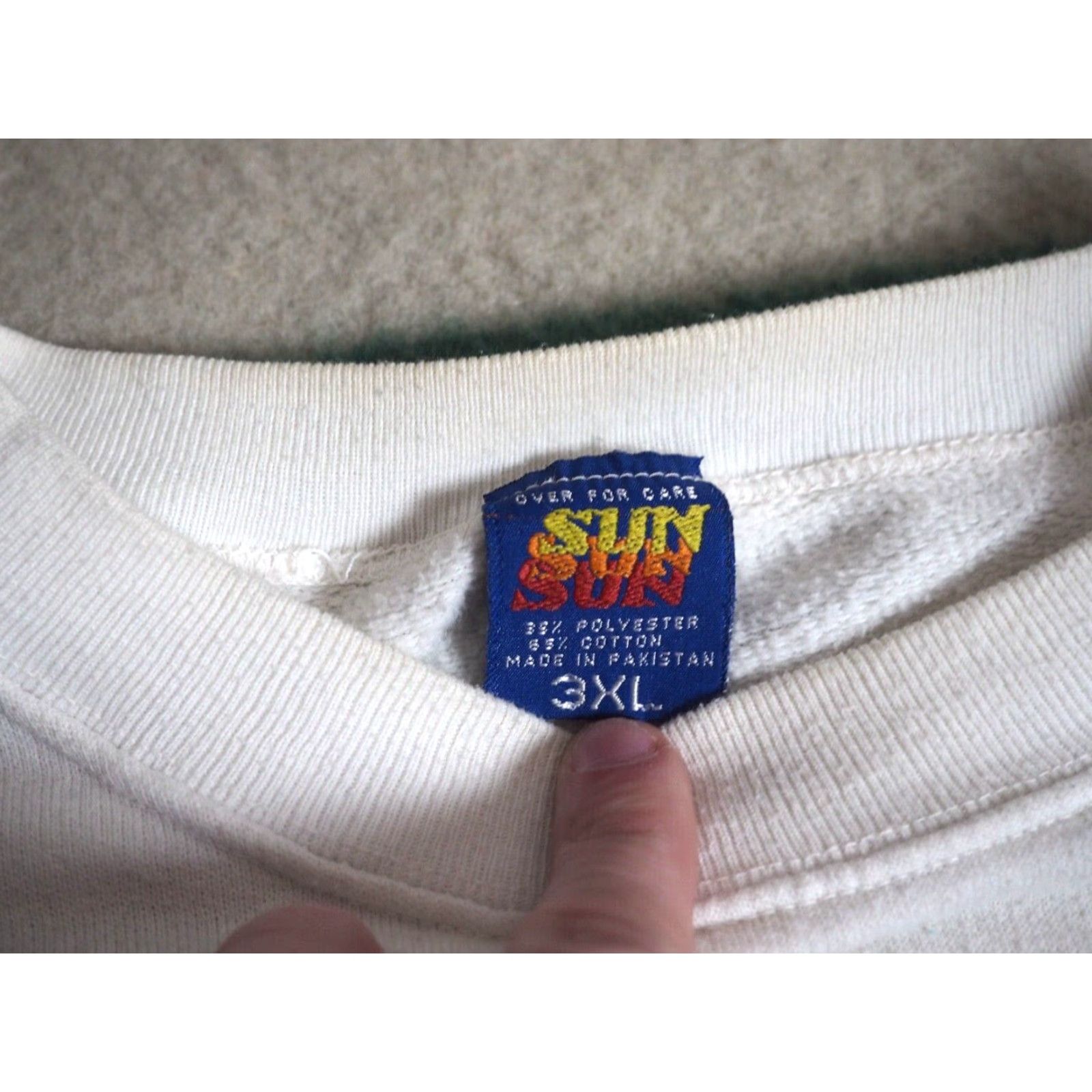 Vintage VTG 80s Sportswear Sweatshirt Pullover Crew Neck Long Sleeve White 3XL Graphic Print Mens Fans/Graphic 80s Decade 80s Vintage Size US XXL / EU 58 / 5 - 4 Thumbnail