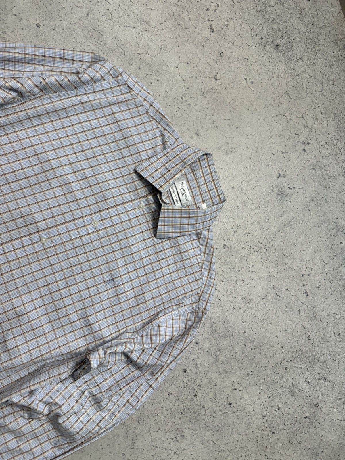 Yves Saint Laurent Yves Saint Laurent Button Up Checked Shirt Vintage YSL Size US M / EU 48-50 / 2 - 5 Thumbnail