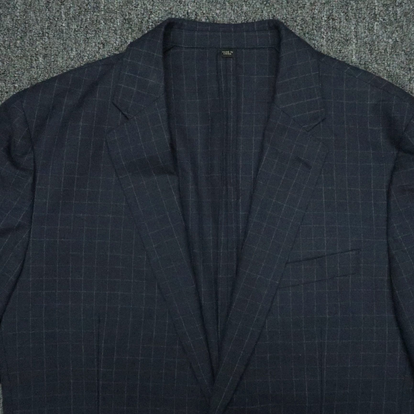 J.Crew VINTAGE J.CREW Blazer Mens Large 40R Check Wool Slim Fit Business Formal Casual Men Size 40R - 2 Thumbnail