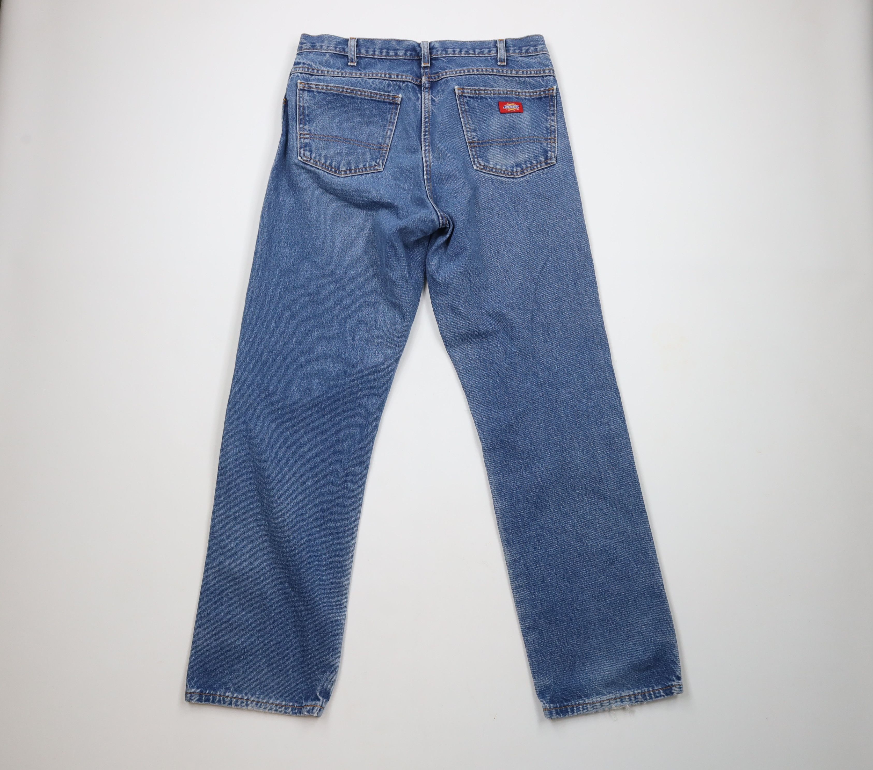 Dickies × Vintage Vintage Dickies Relaxed Fit Wide Leg Denim Jeans Blue Size US 36 / EU 52 - 8 Thumbnail