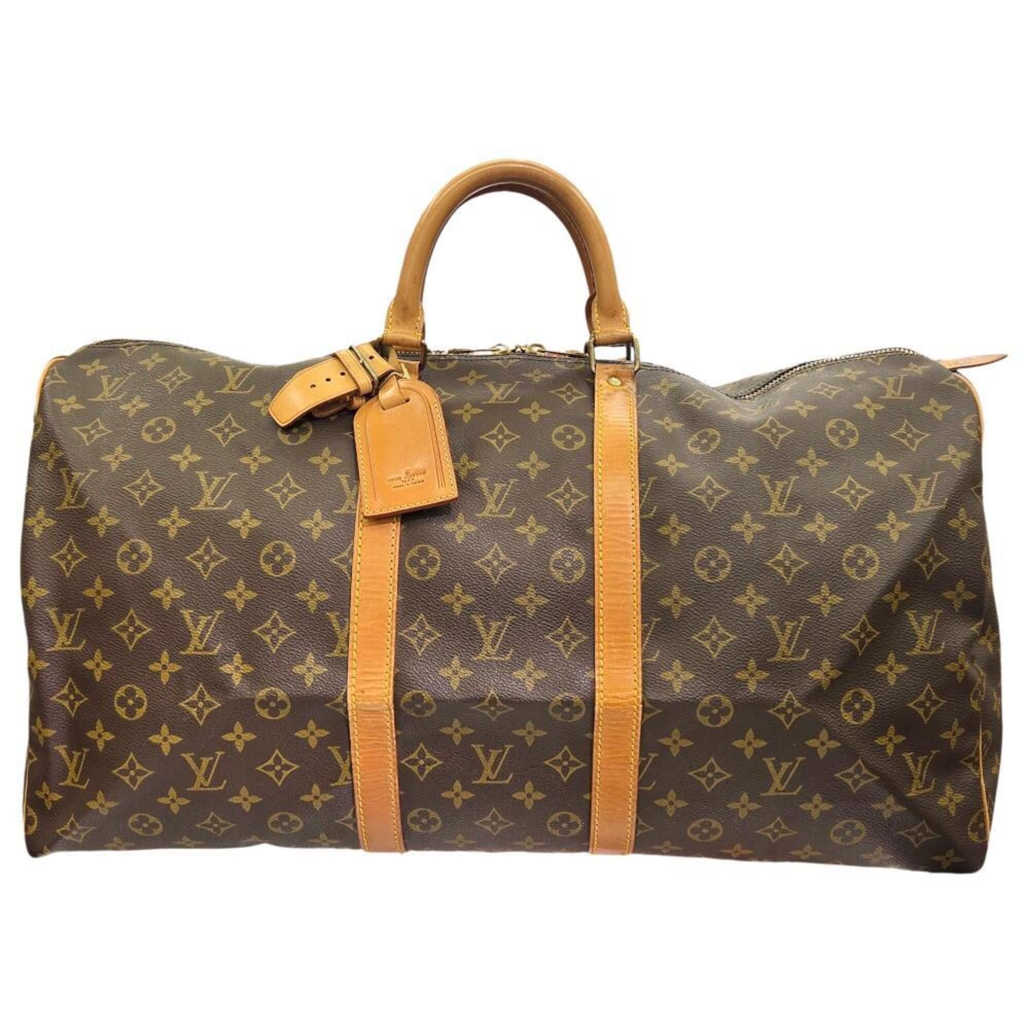Louis Vuitton LOUIS VUITTON Keepall 55 Monogram Boston Bag M41424 VI871 Handbag for Men and Women Size ONE SIZE - 1 Thumbnail