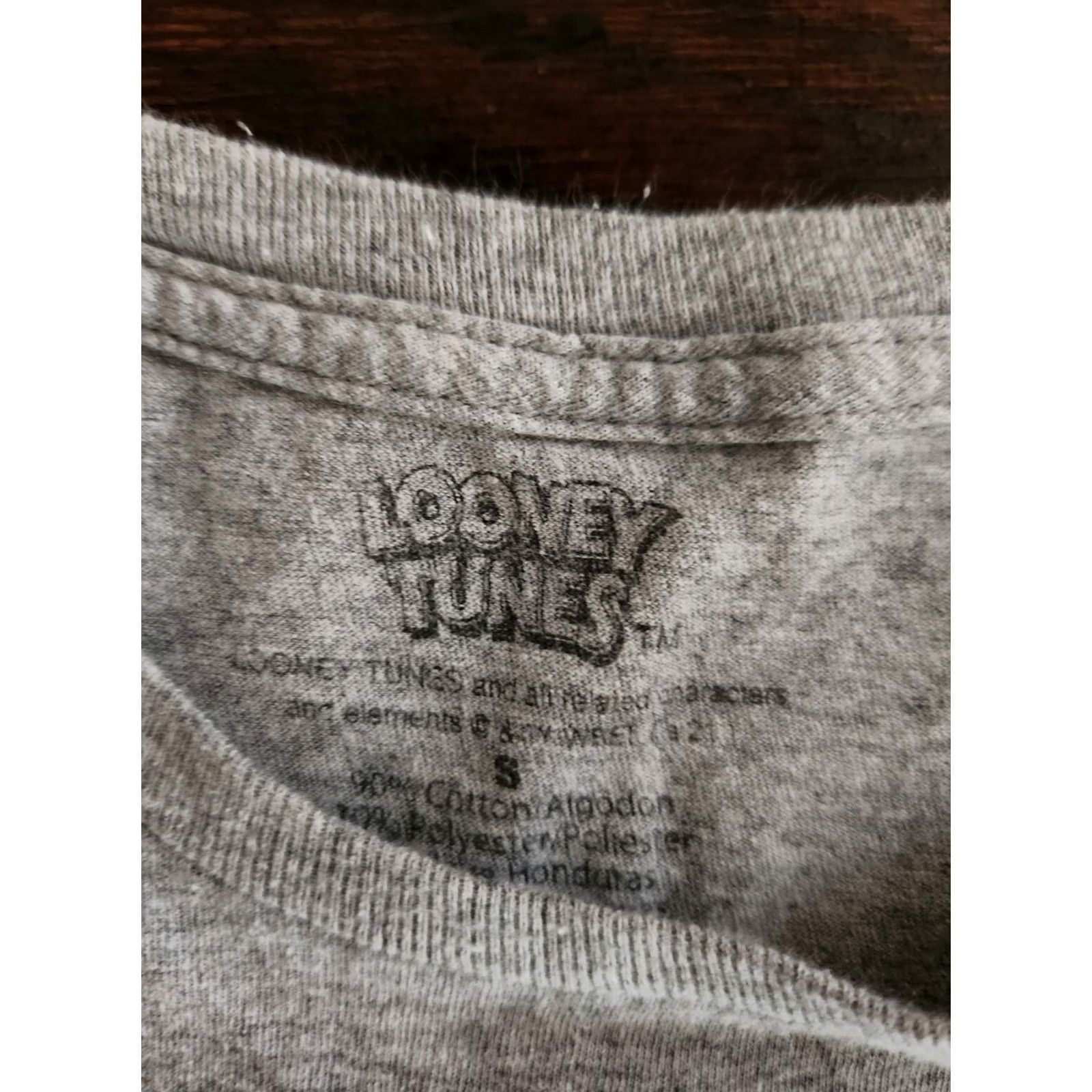 Vintage Looney Tunes Mens Short Sleeve Crew Neck Graphic Shirt Gray Size Small Size US S / EU 44-46 / 1 - 2 Thumbnail