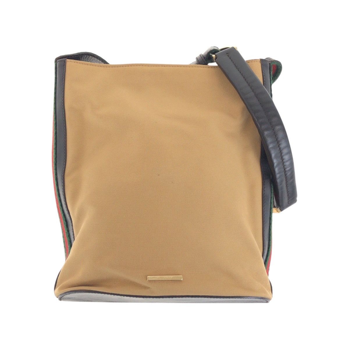 Gucci Gucci Sherry Line Canvas/leather Shoulder Bag Canvas Shoulder Bag 001.4286 in Beige, Women's