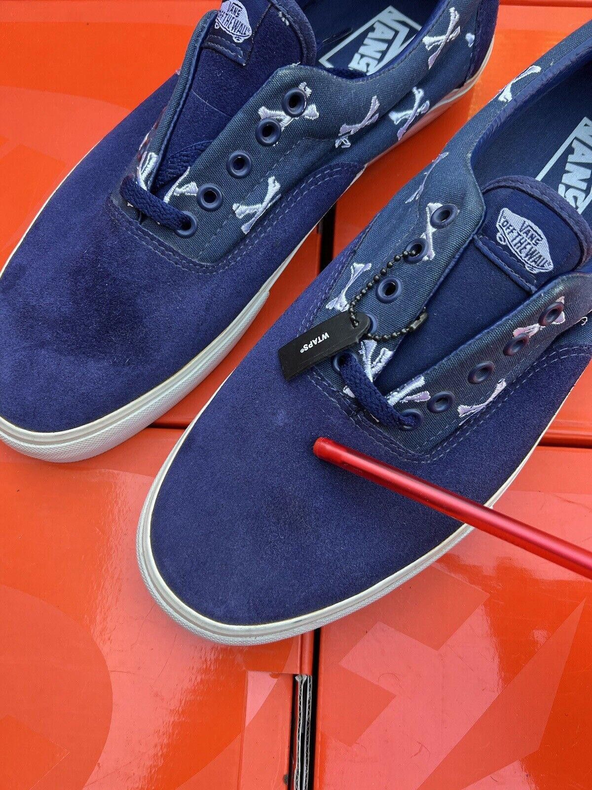 Vans 2007 VANS ERA S SYNDICATE WTAPS CROSS BONES NAVY BLUE 12 Size US 12 / EU 45 - 3 Thumbnail