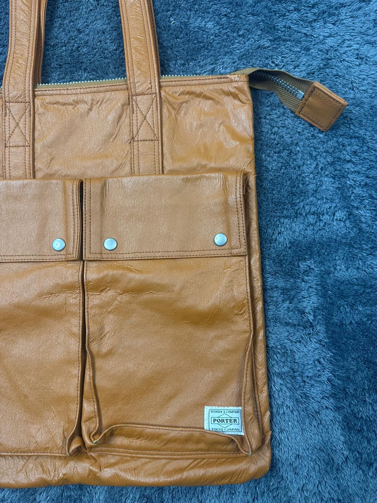 Porter Yoshida Porter 1990s Multipocket Brown Leather Handbag Size ONE SIZE - 6 Thumbnail