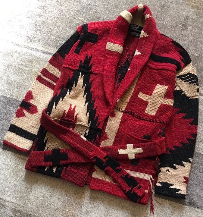 Polo Ralph Lauren Polo Ralph Lauren Native Pattern Knit Gown Cardigan Size S Size US S / EU 44-46 / 1 - 1 Thumbnail