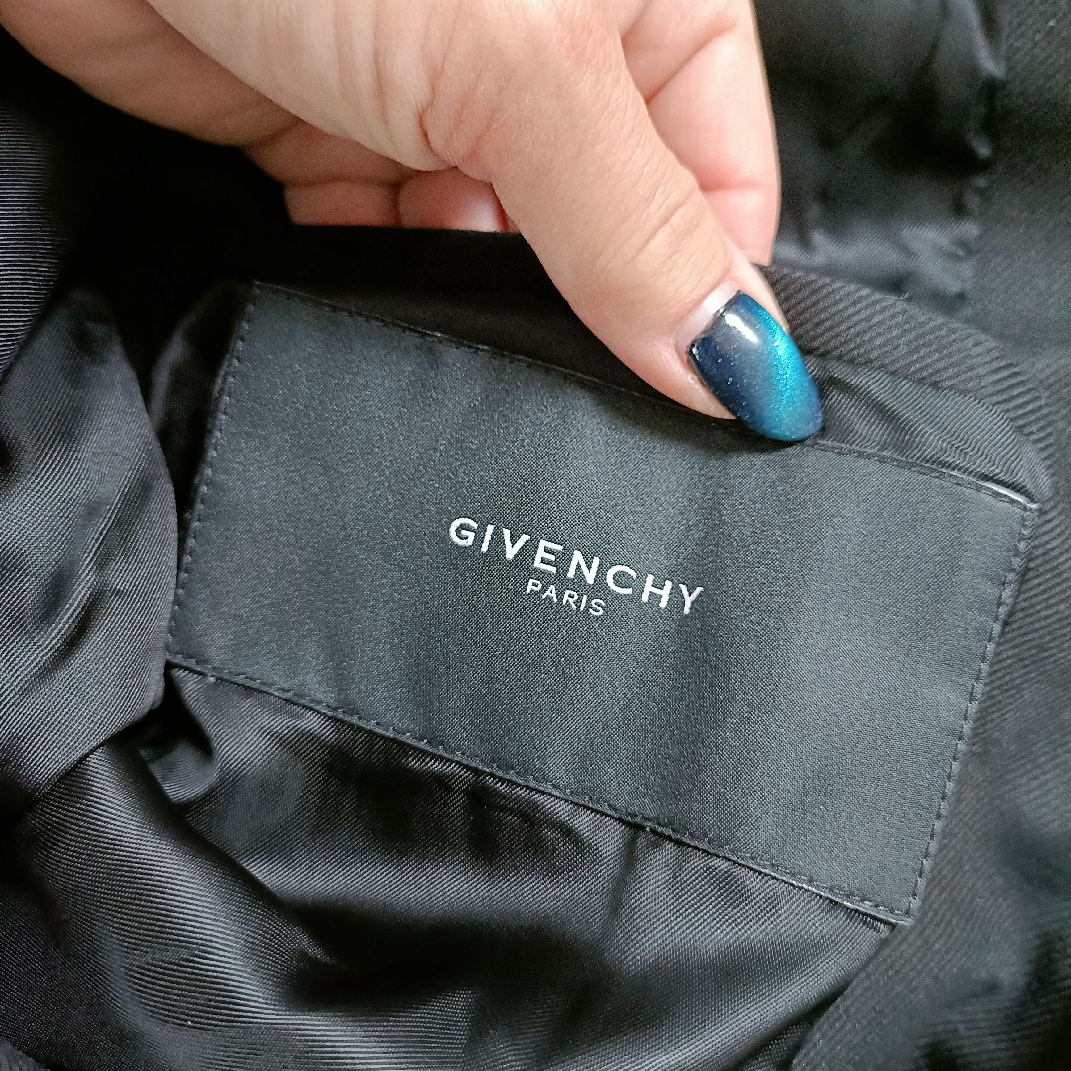 Givenchy Men's Black Cotton Jacket ! Size US M / EU 48-50 / 2 - 11 Thumbnail