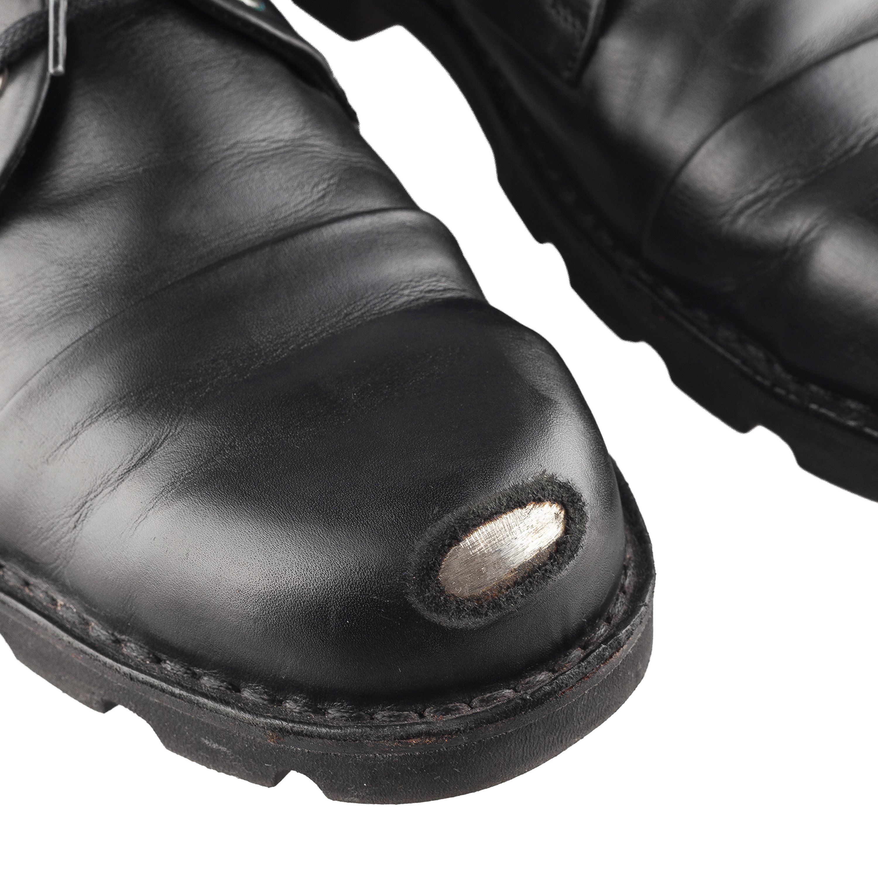 Diesel Diesel Hardkor Steel Low Black Leather Cap Toe Shoes Size US 12 / EU 45 - 3 Thumbnail