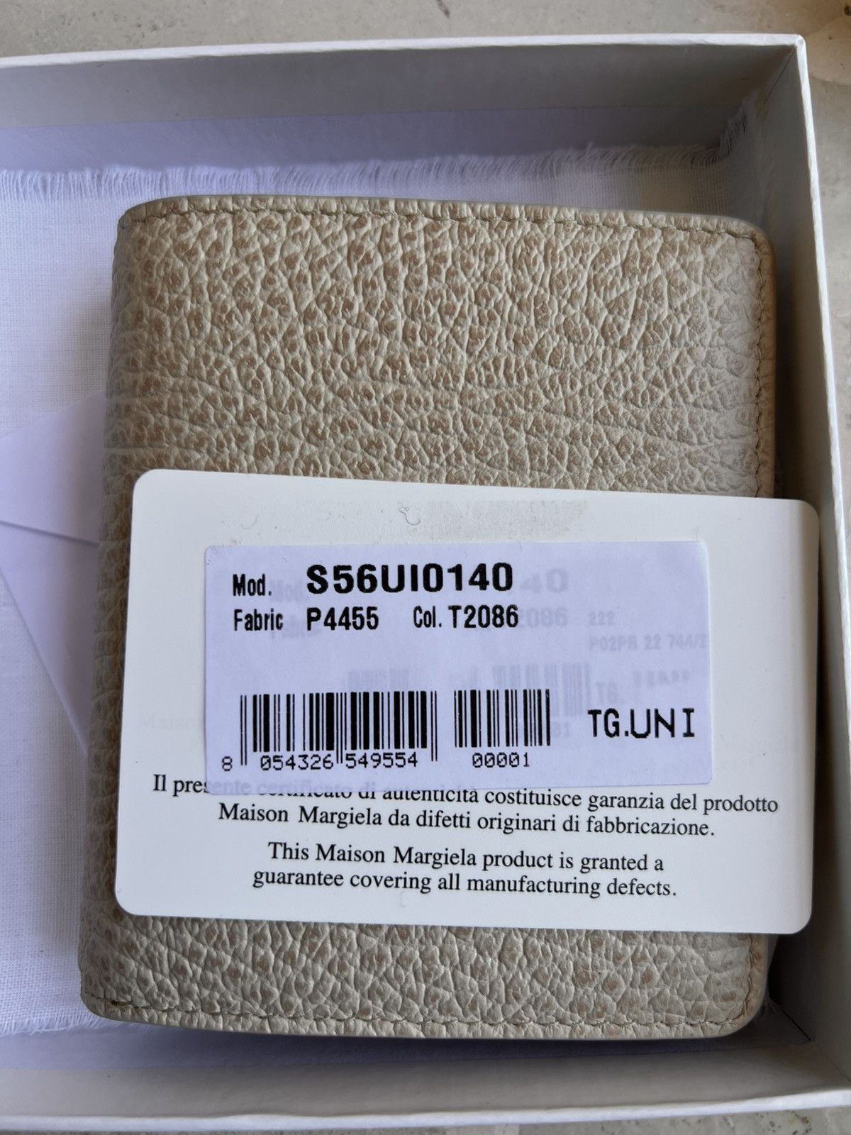 Maison Margiela Maison Margiela Leather Wallet Beige grain 11 cards holder Size ONE SIZE - 13 Thumbnail
