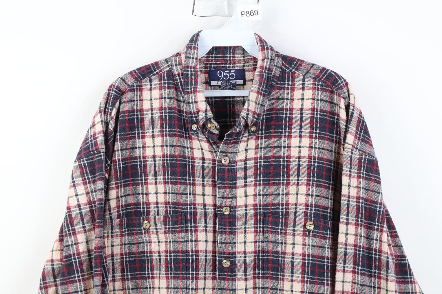 Vintage Vintage 90s Streetwear Fit Flannel Button Down Shirt Plaid Size US XL / EU 56 / 4 - 2 Thumbnail