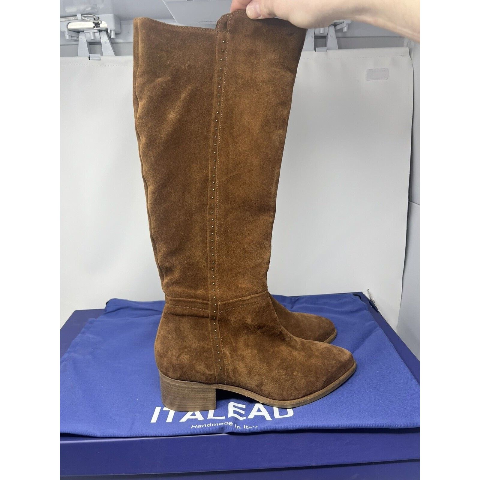 Other Italeau Fiamma Vero Cuoio Suede Genuine Leather Boots 39.5 Size US 9 / IT 39 - 3 Thumbnail