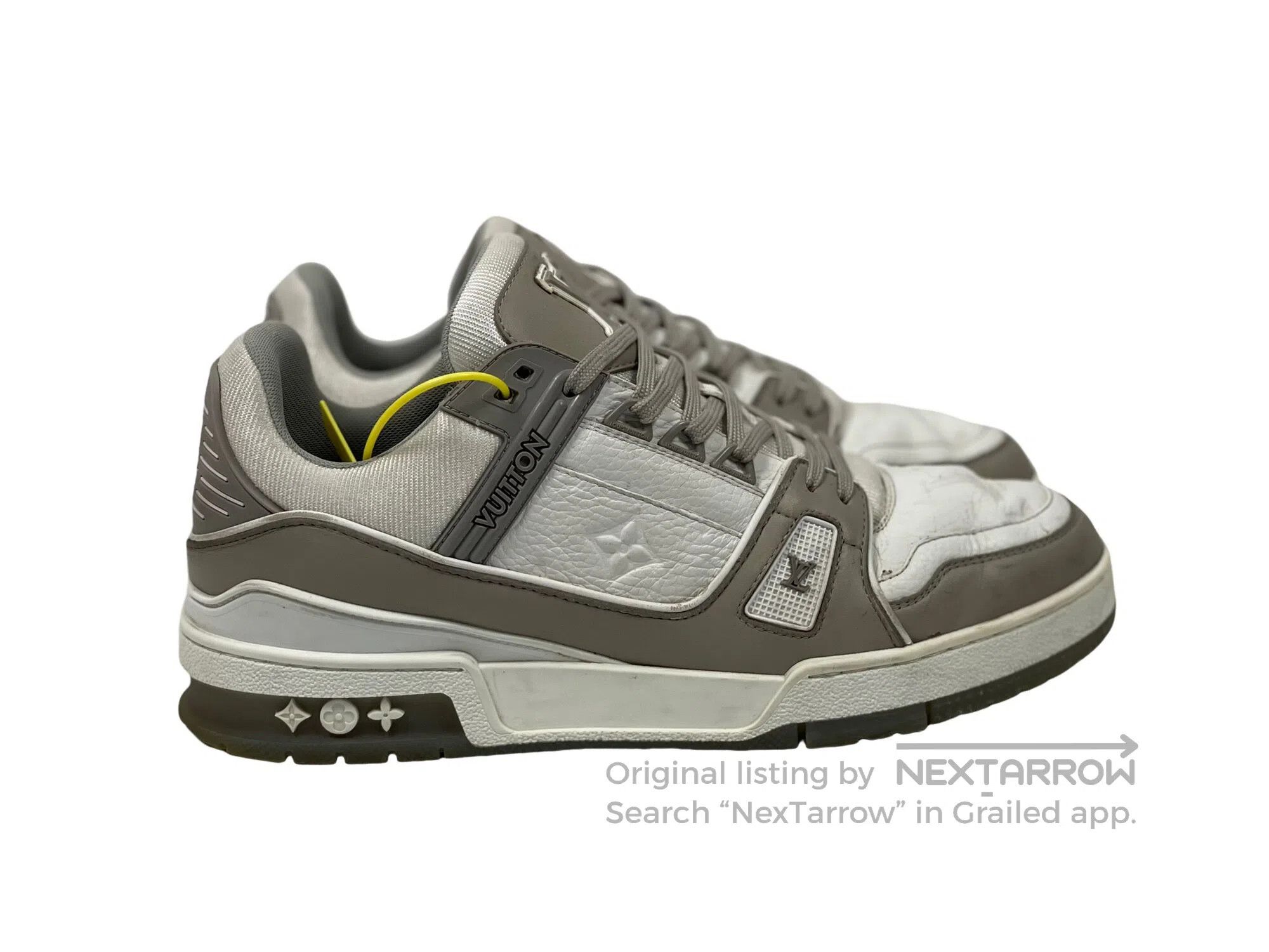Louis Vuitton Louis Vuitton White and Grey Low-top Casual Shoes Size US 7 / EU 40 - 3 Thumbnail