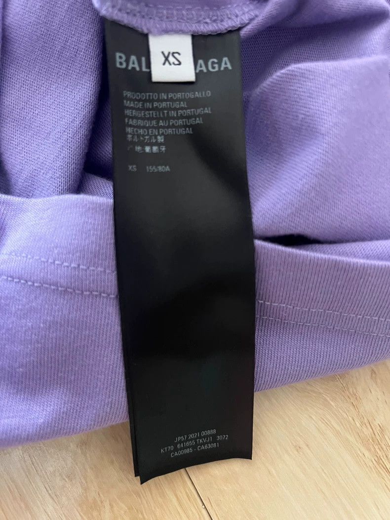 Balenciaga Balenciaga Purple Coke Short Sleeve, Size XS Size US XS / EU 42 / 0 - 4 Thumbnail