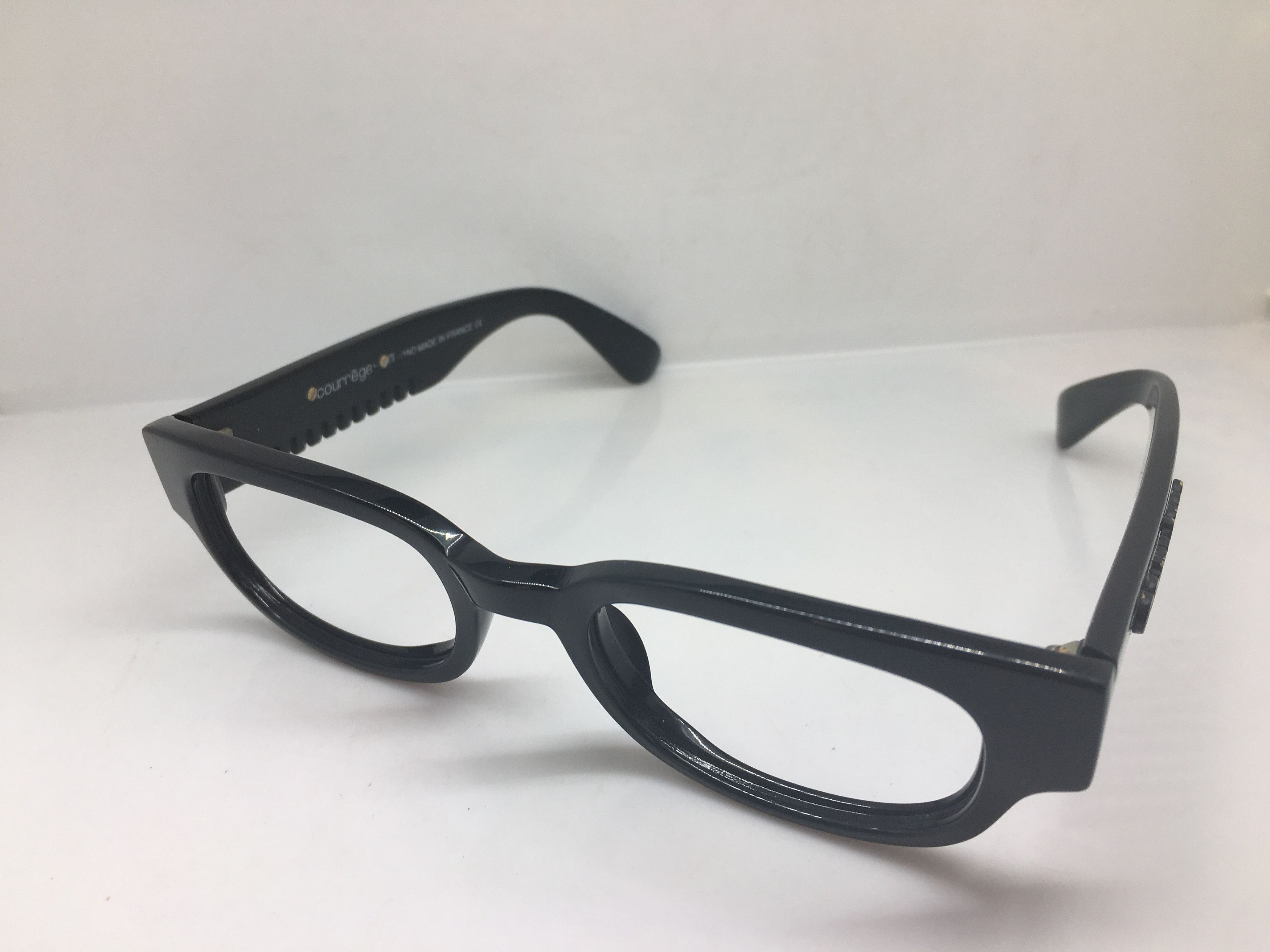 Courreges Vintage 70s Courreges Black Rx Eyeglasses France Size ONE SIZE - 3 Thumbnail