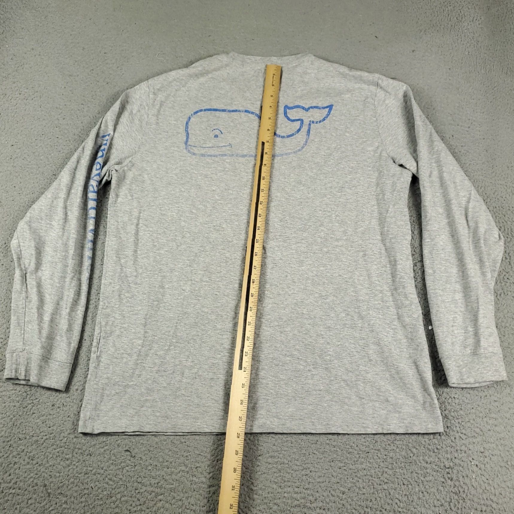 Vineyard Vines VINEYARD VINES Long Sleeve T-Shirt Mens Large Gray Whale Casual Classic Modern Size US L / EU 52-54 / 3 - 5 Thumbnail